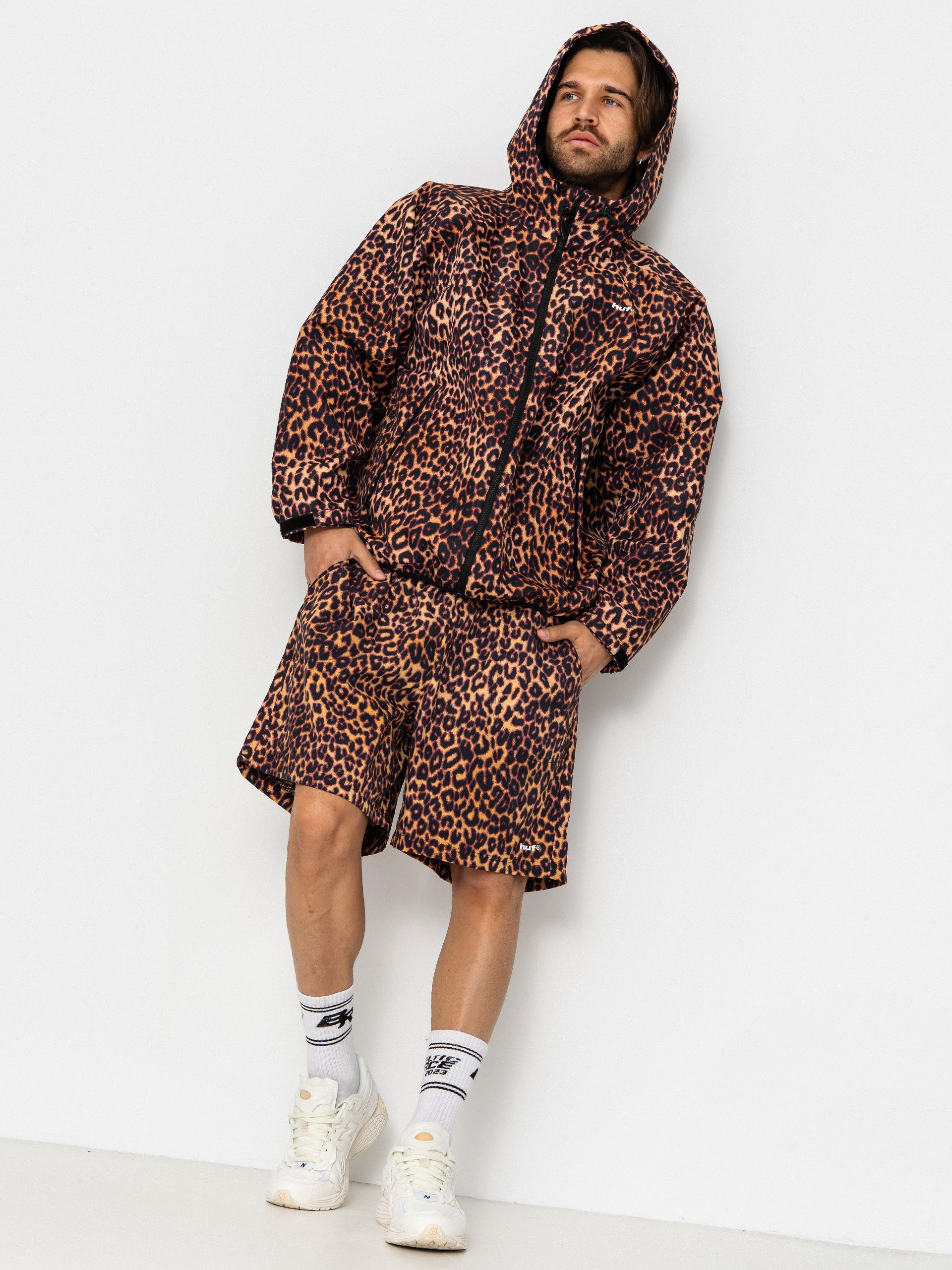 HUF Rainier Printed Shell Jacke (brown)