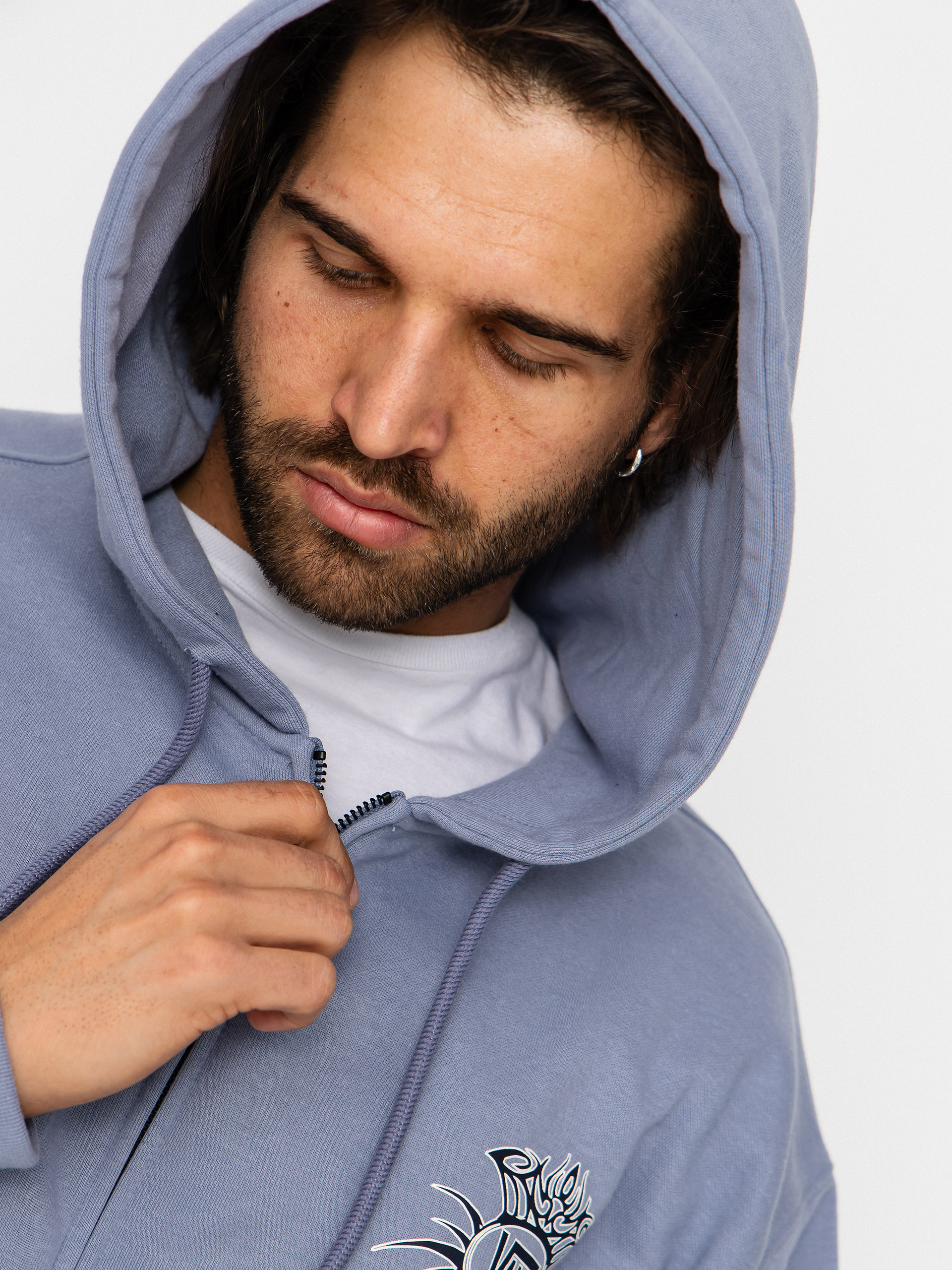 Vans Torched Full Zip Sweatshirt (glacial slate)