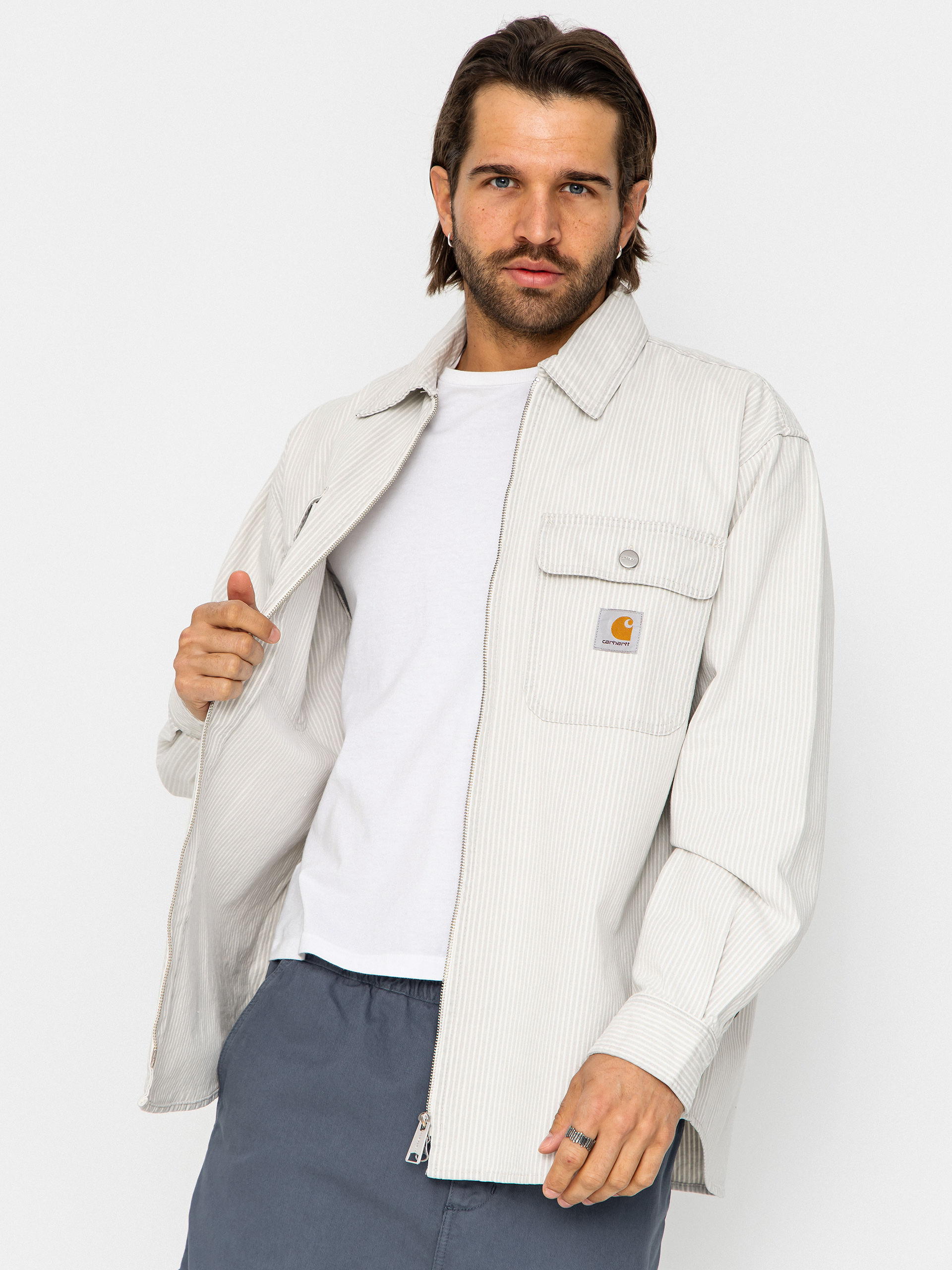 Carhartt WIP Jacke Mercer (mercer stripe/graphite/wax)