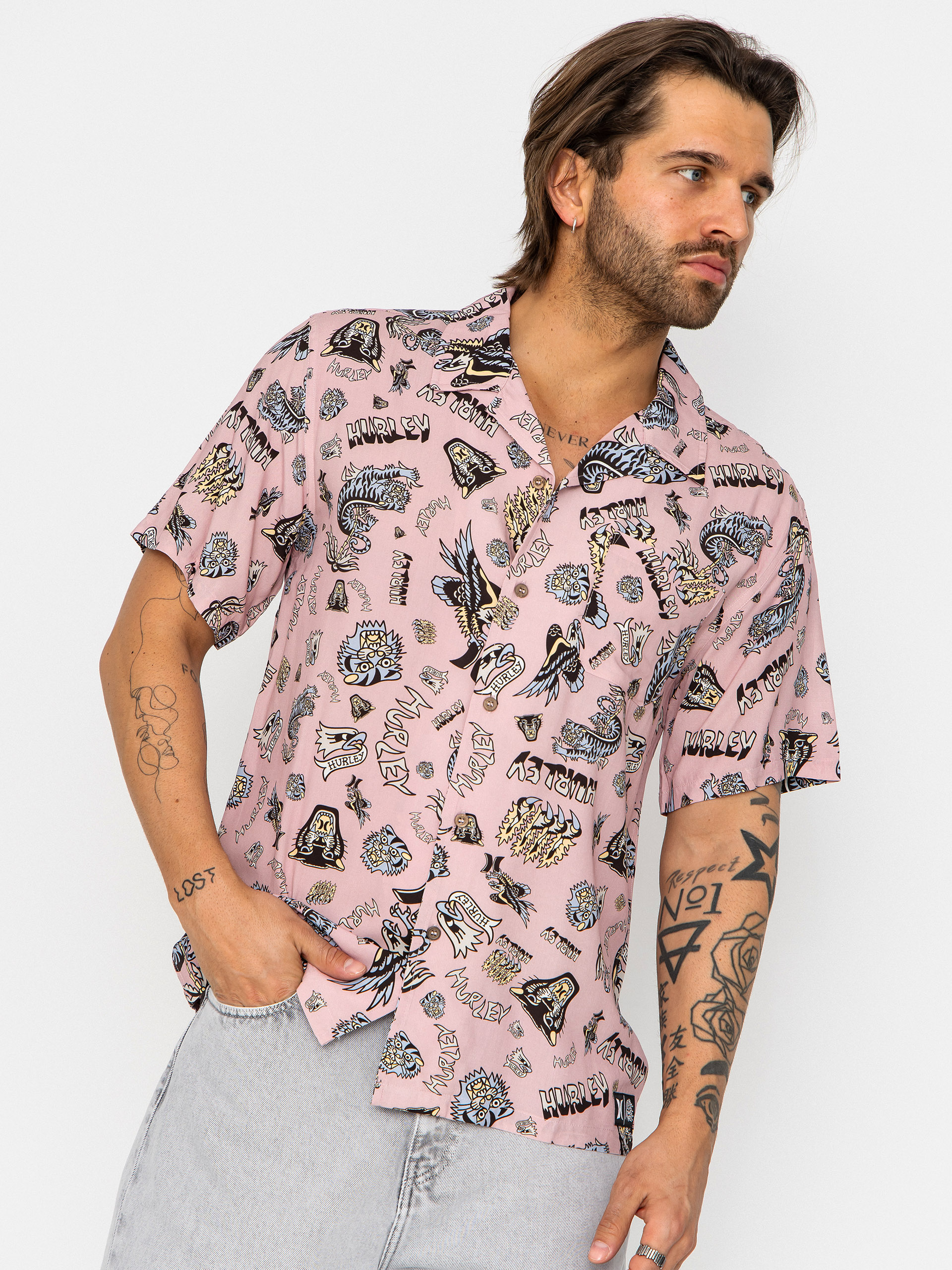 Hurley Shirt Woven Etam (beach clay)