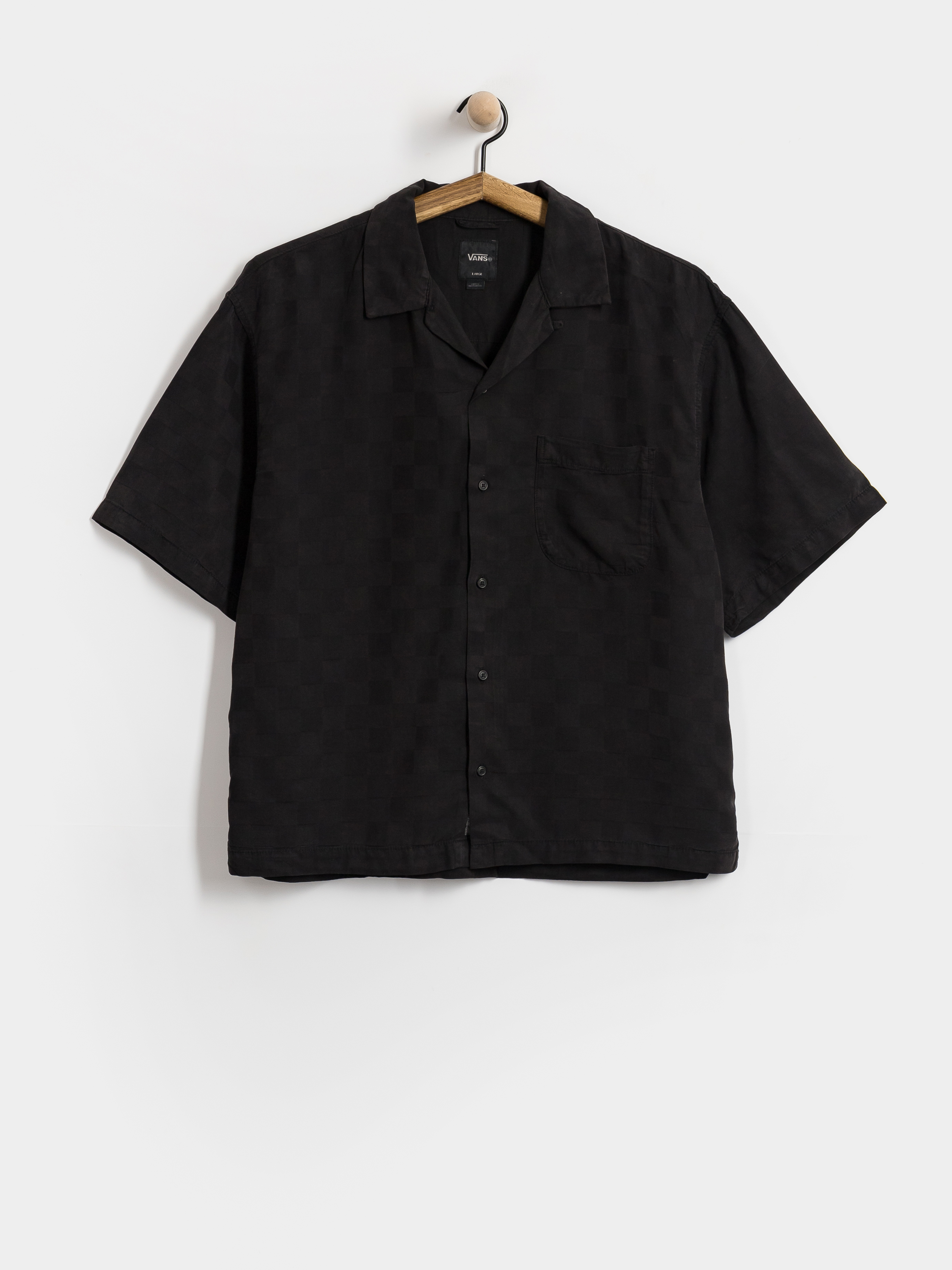Vans Van Doren Tencel Check Camp Shirt (black)