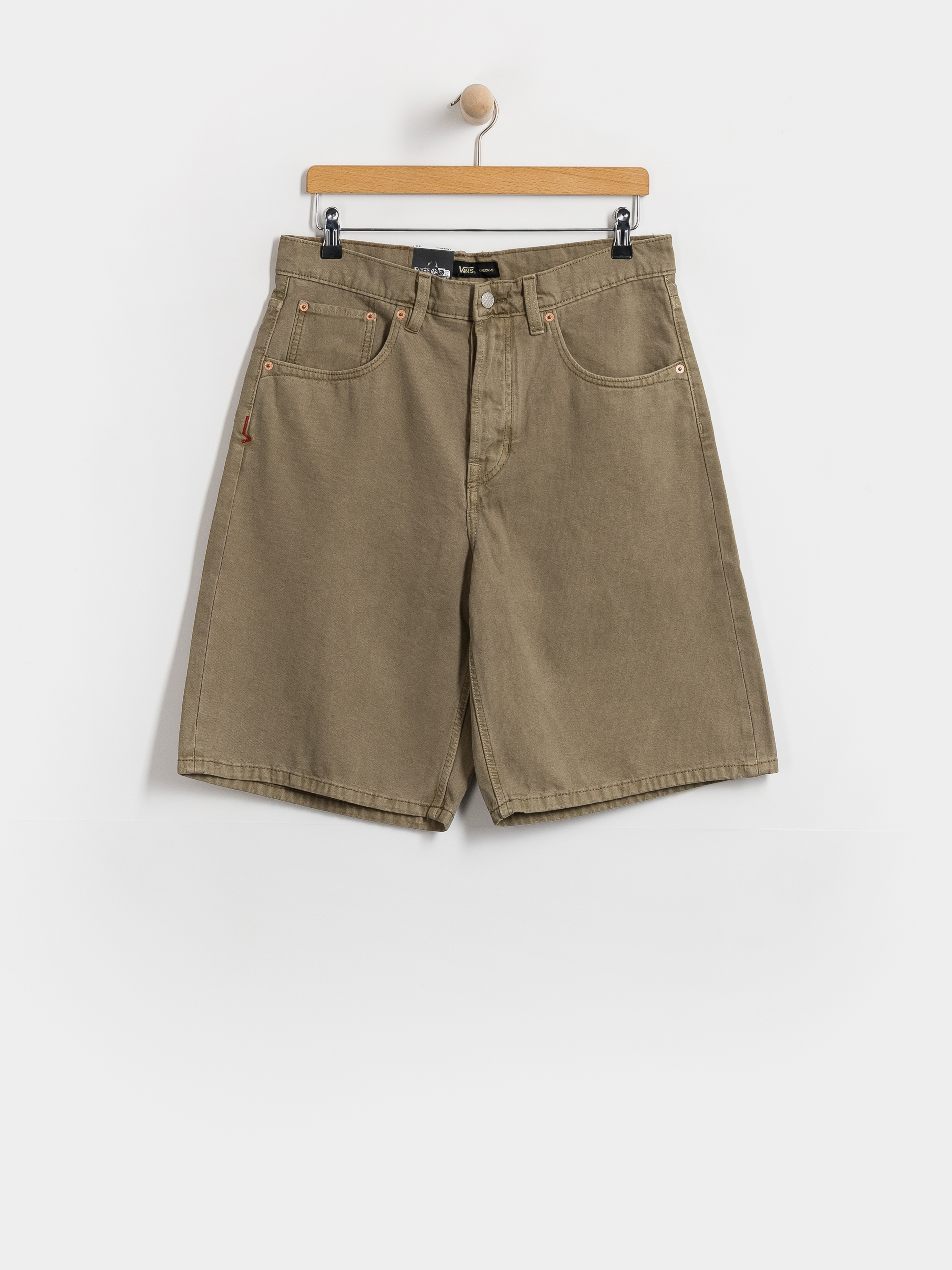 Vans Lx Check 5 Baggy Denim Shorts