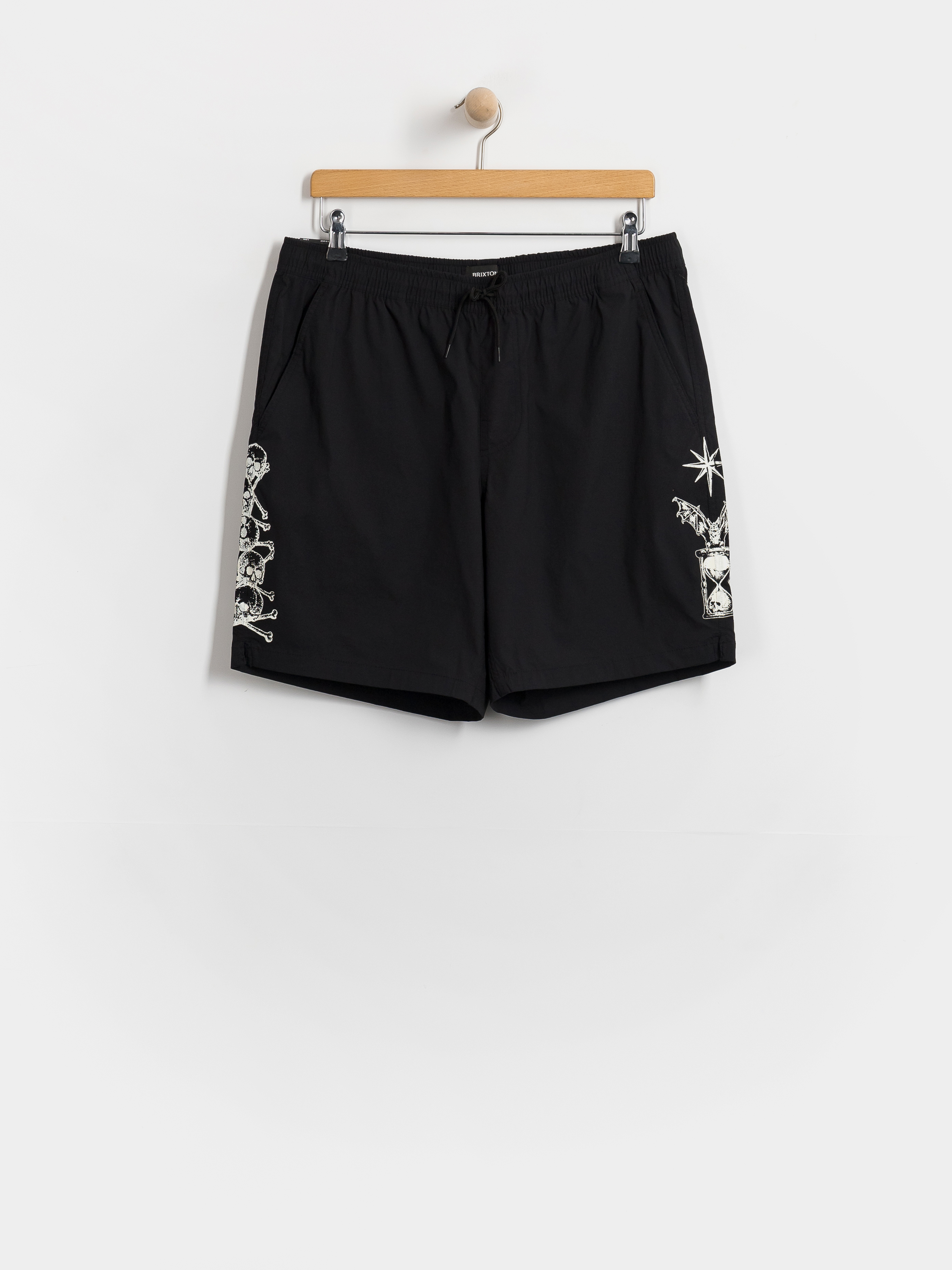 Brixton Everyday Stretch Hybrid Shorts (black/white)