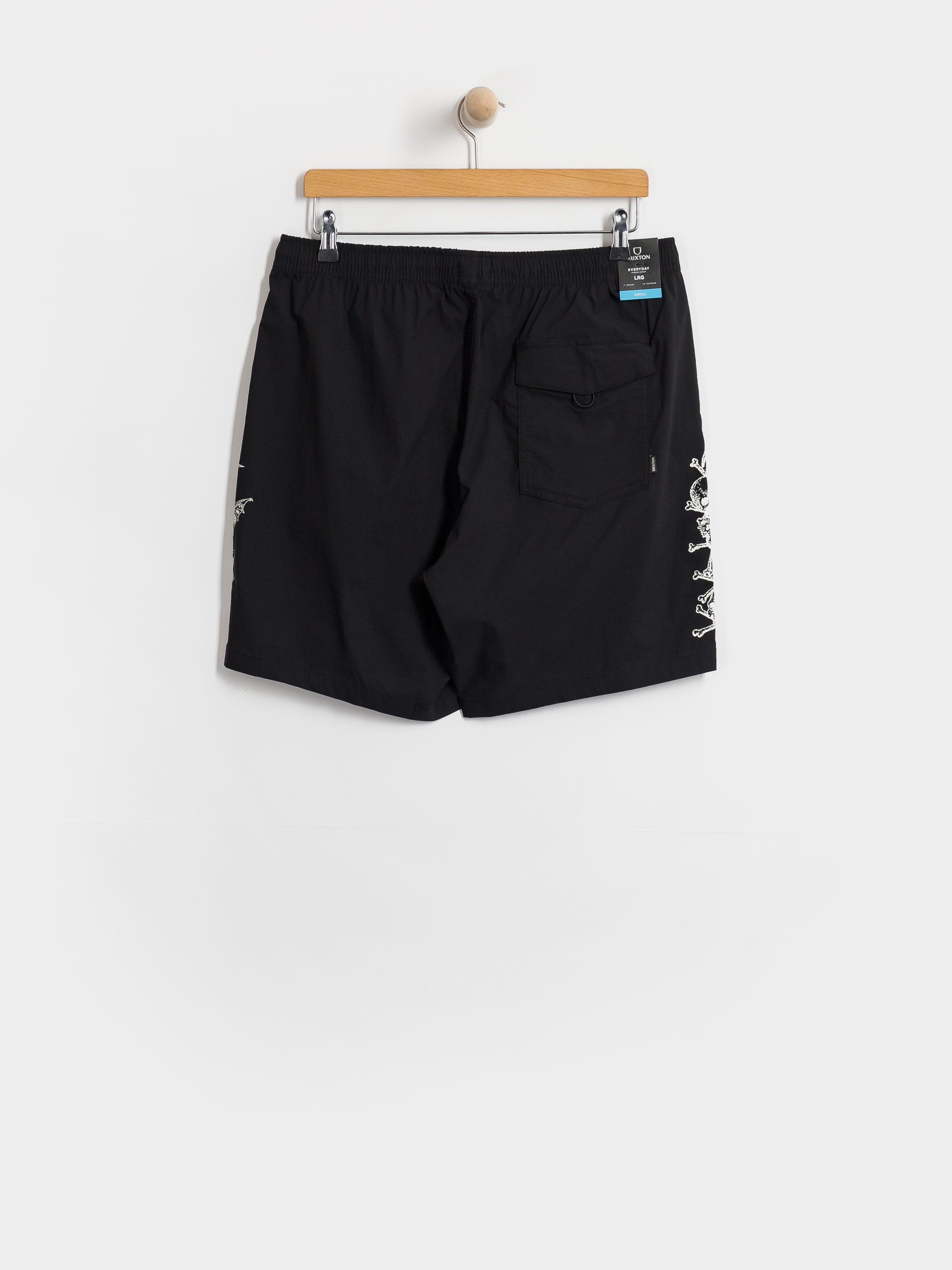 Brixton Everyday Stretch Hybrid Shorts (black/white)