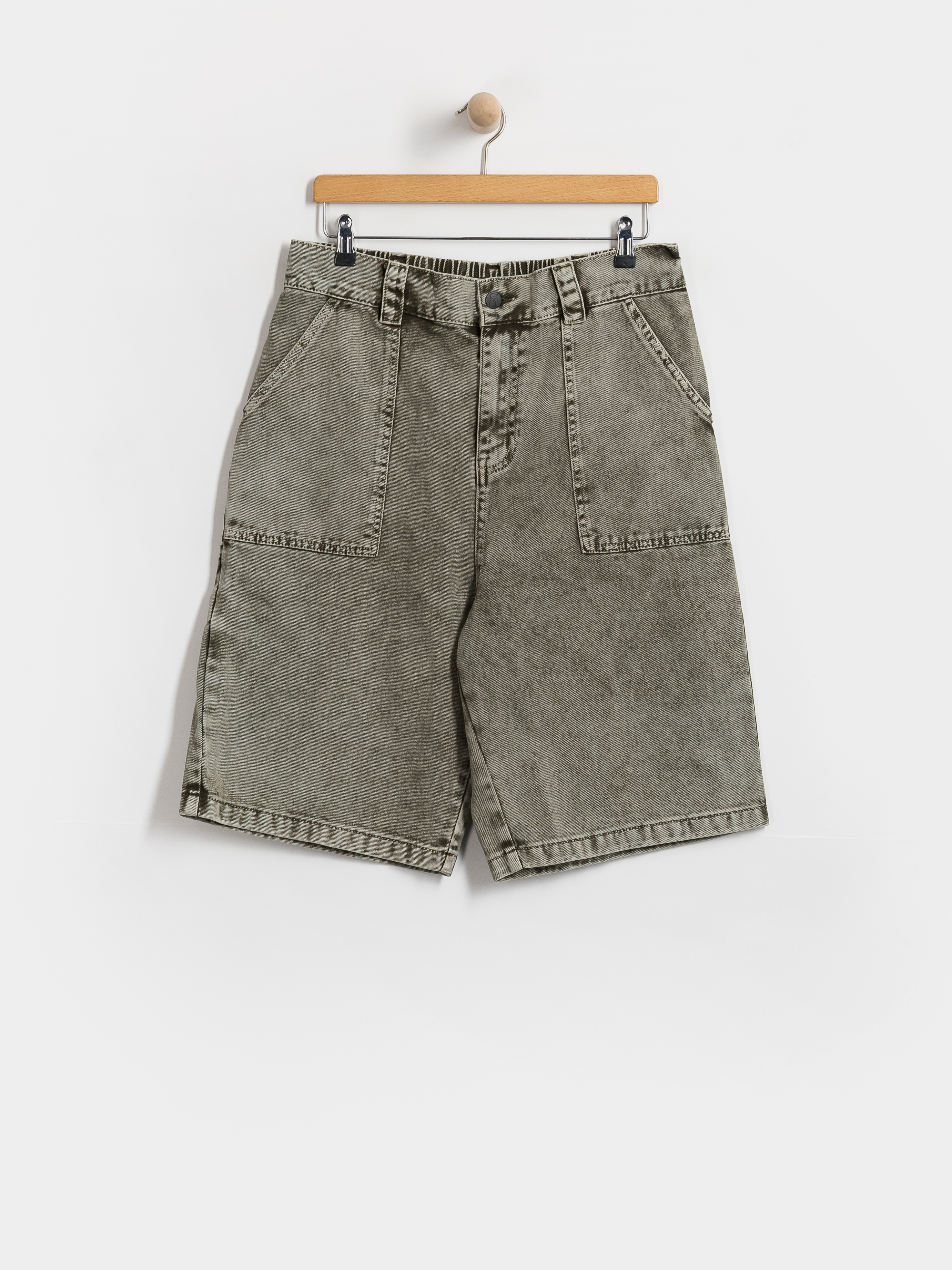 Poetic Collective Painter Shorts (grey denim wash)