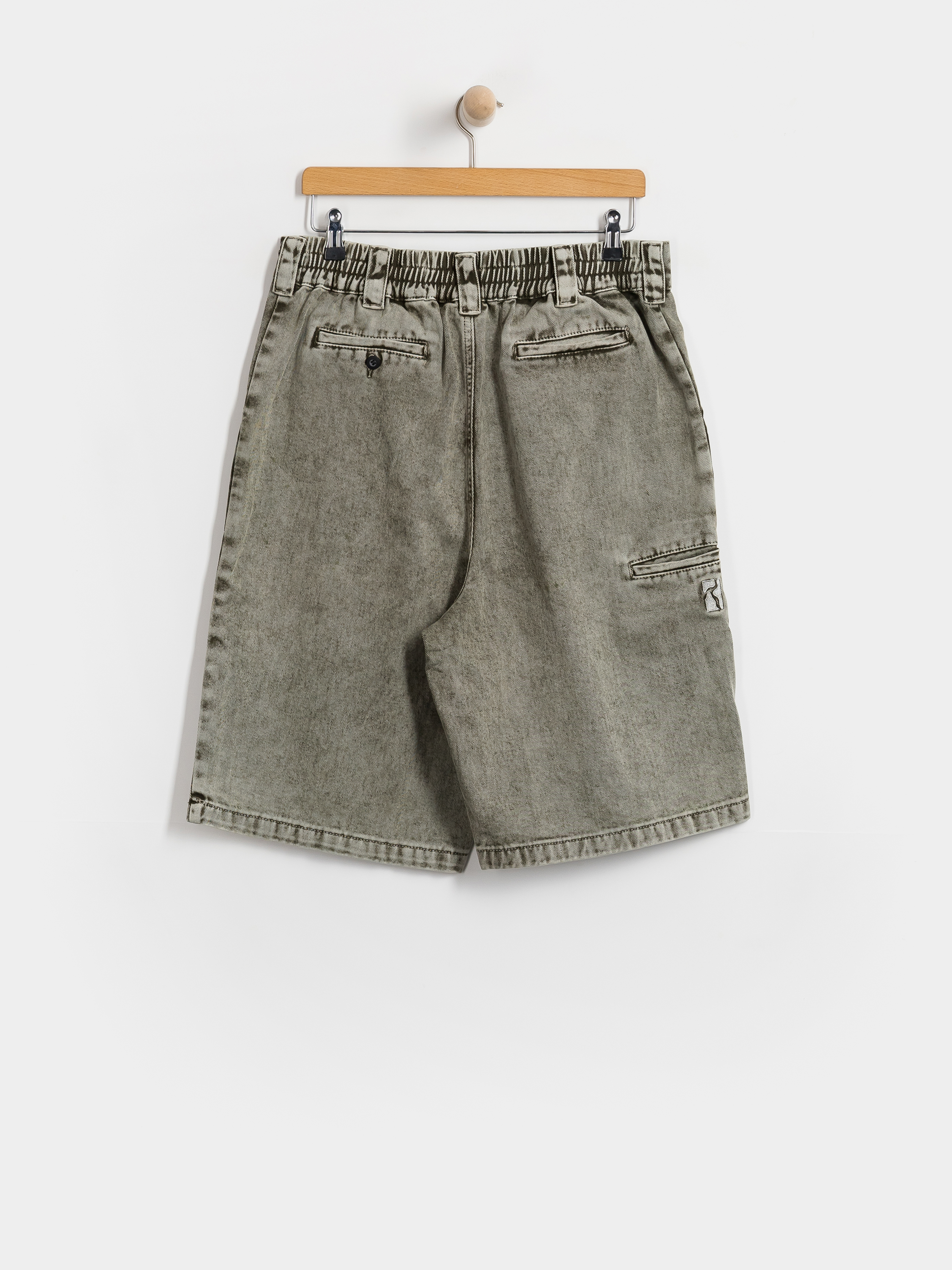 Poetic Collective Painter Shorts (grey denim wash)