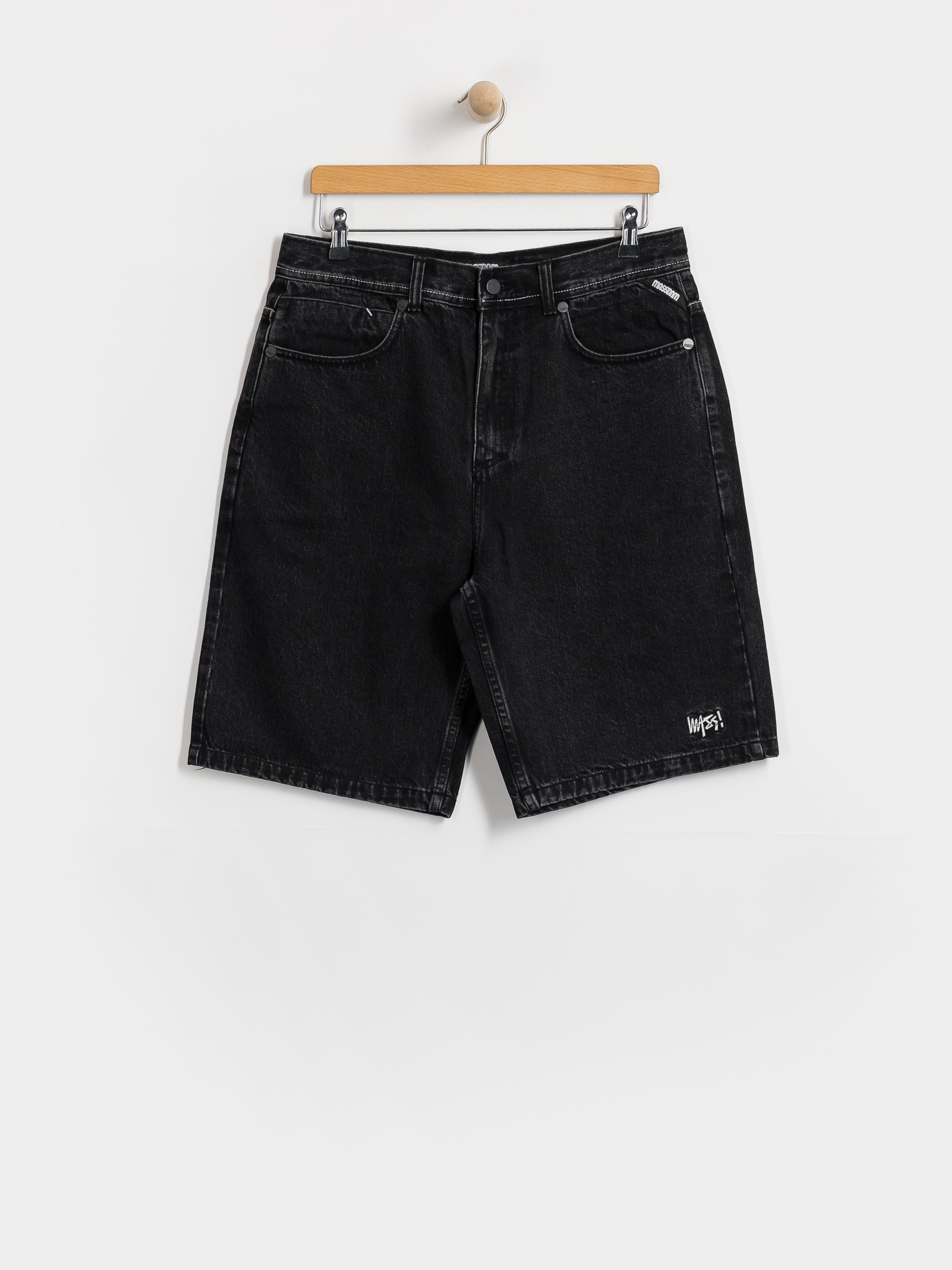 MassDnm Jeans Higher Shorts (black washed)