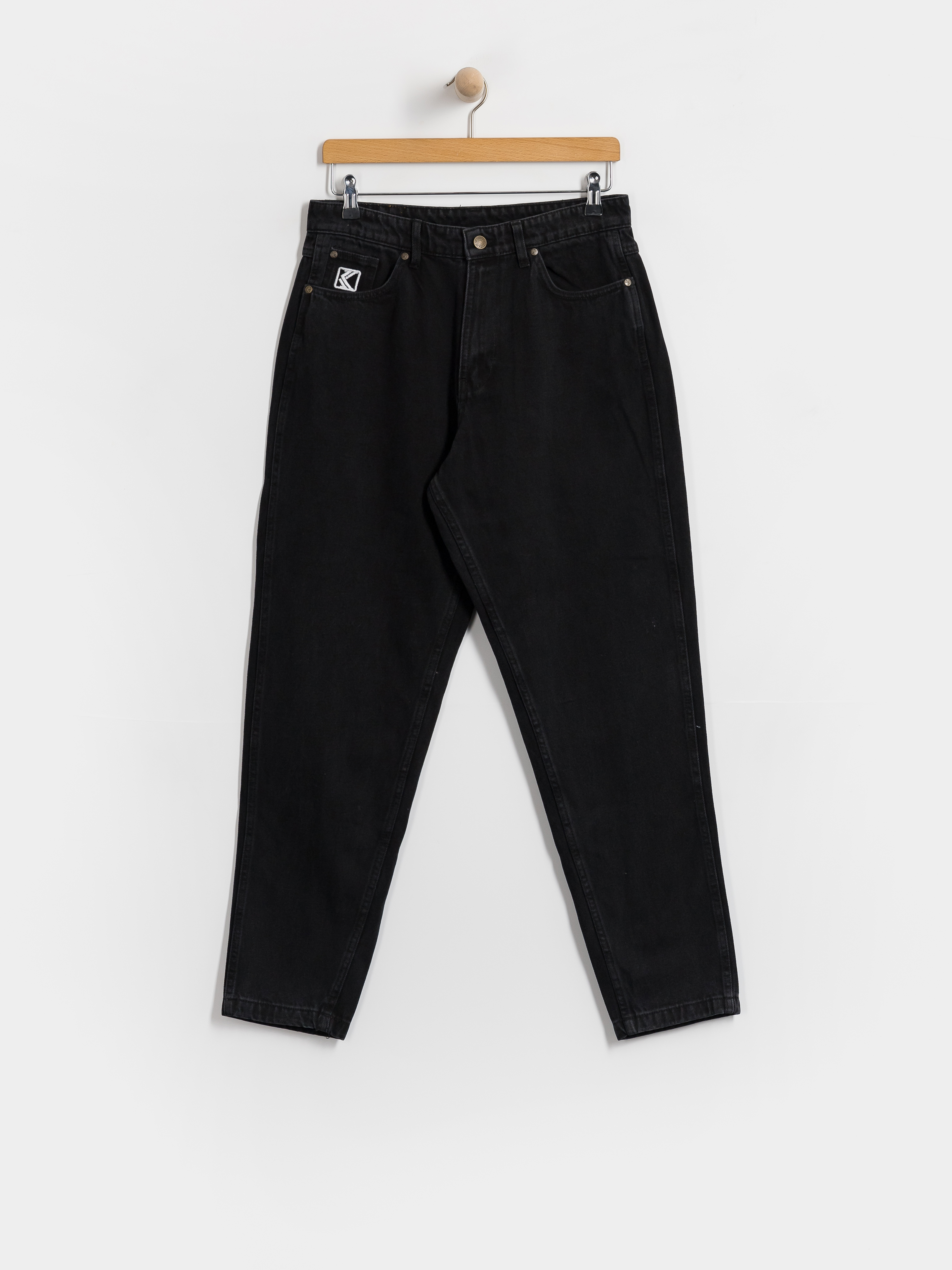 Karl Kani Small Signature Tapered Five Pocket Denim Hose (black)
