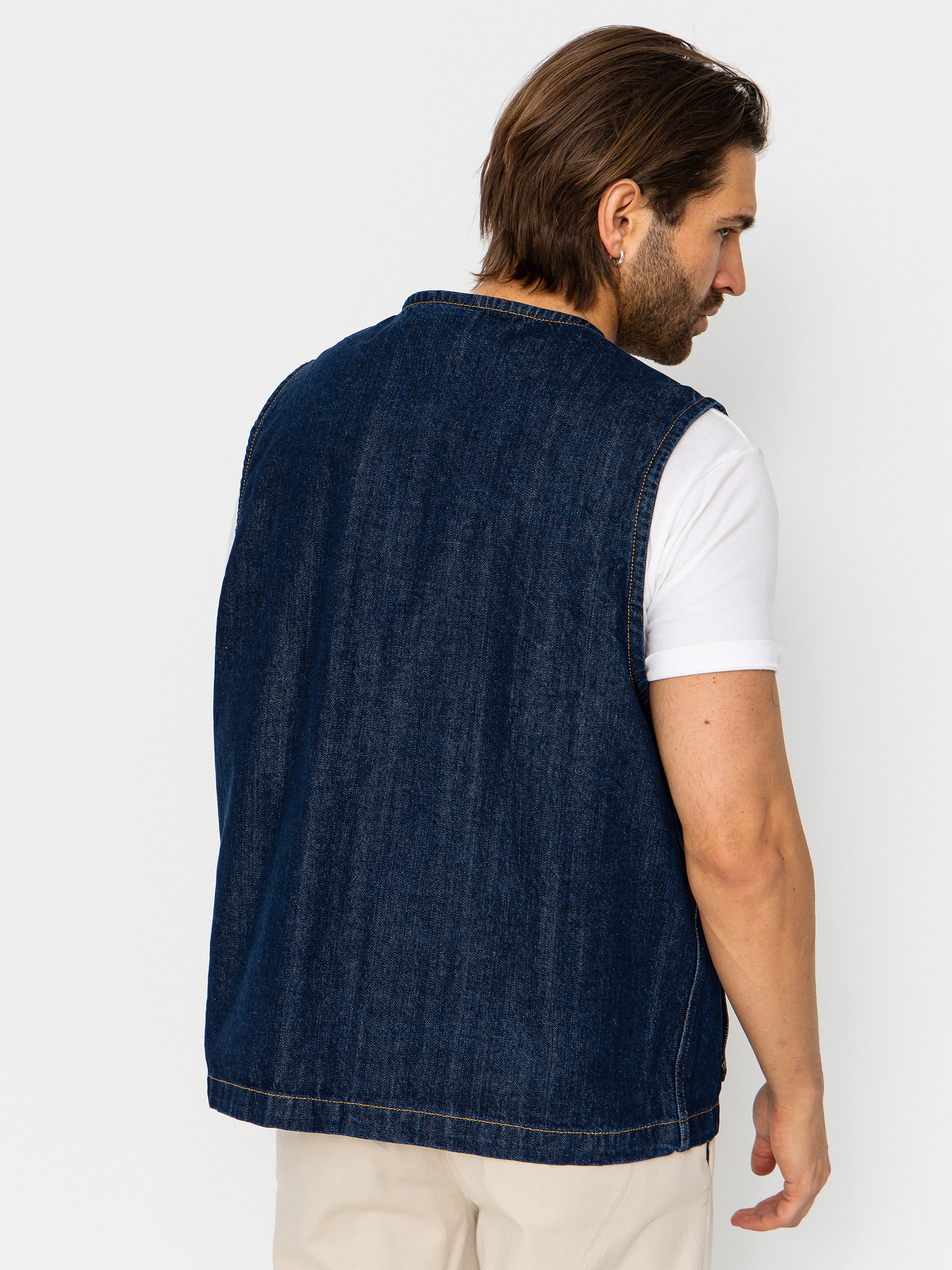 Dickies Vest X Harley Davidson Denim (rinsed indigo blue)