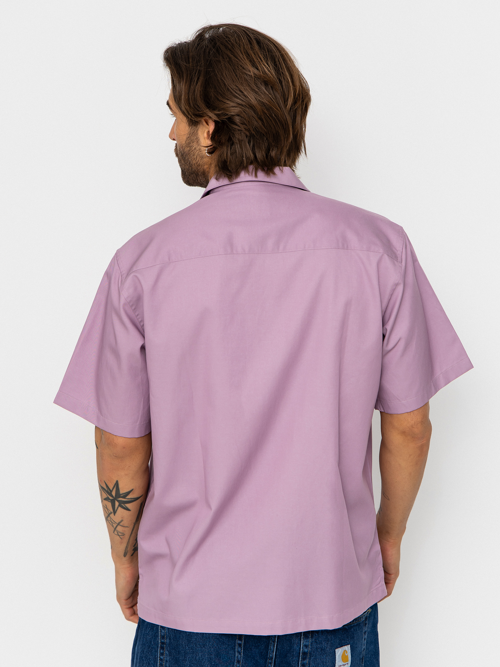 Carhartt WIP Shirt Delray (gentle purple/white)