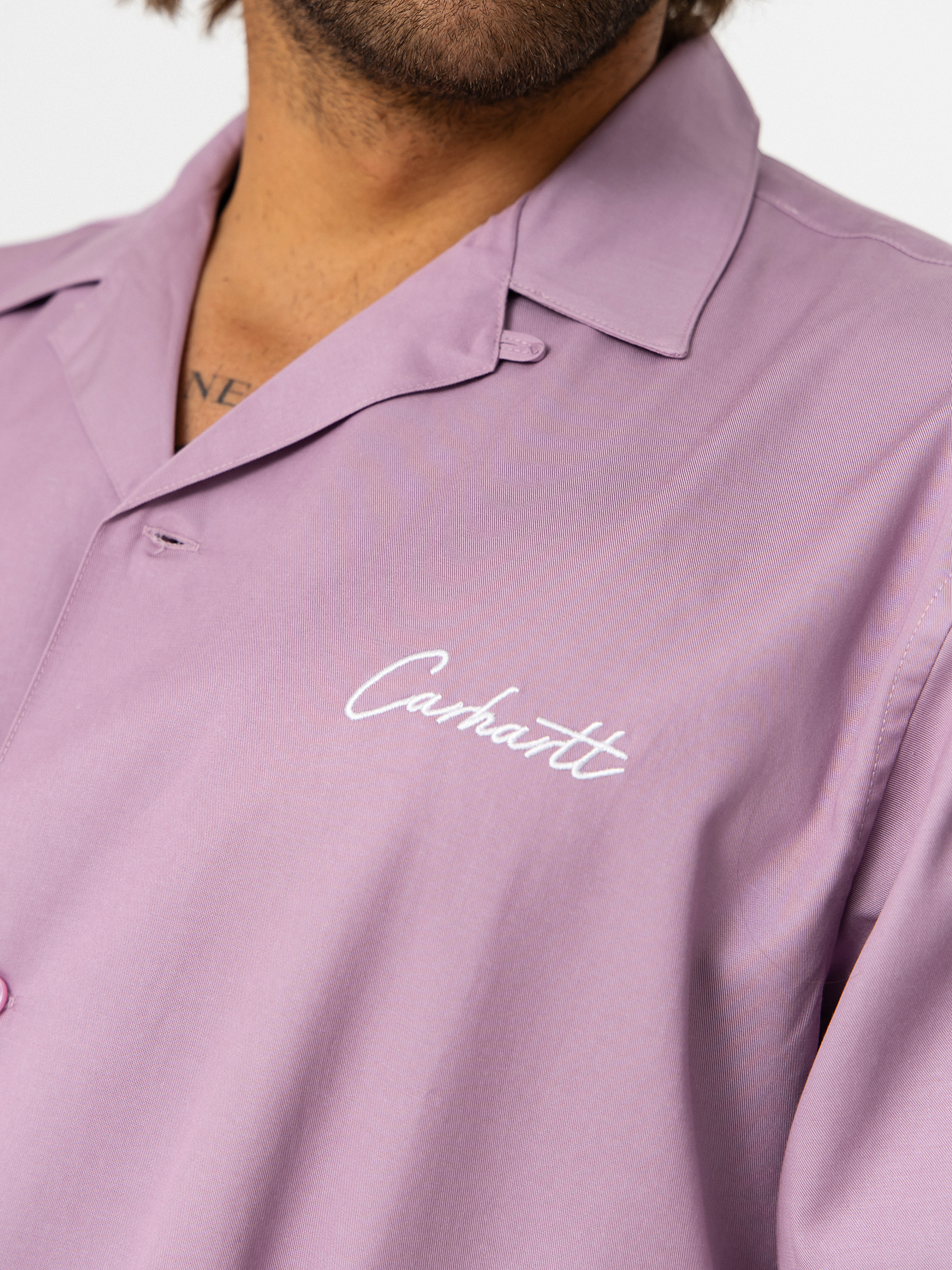 Carhartt WIP Shirt Delray (gentle purple/white)