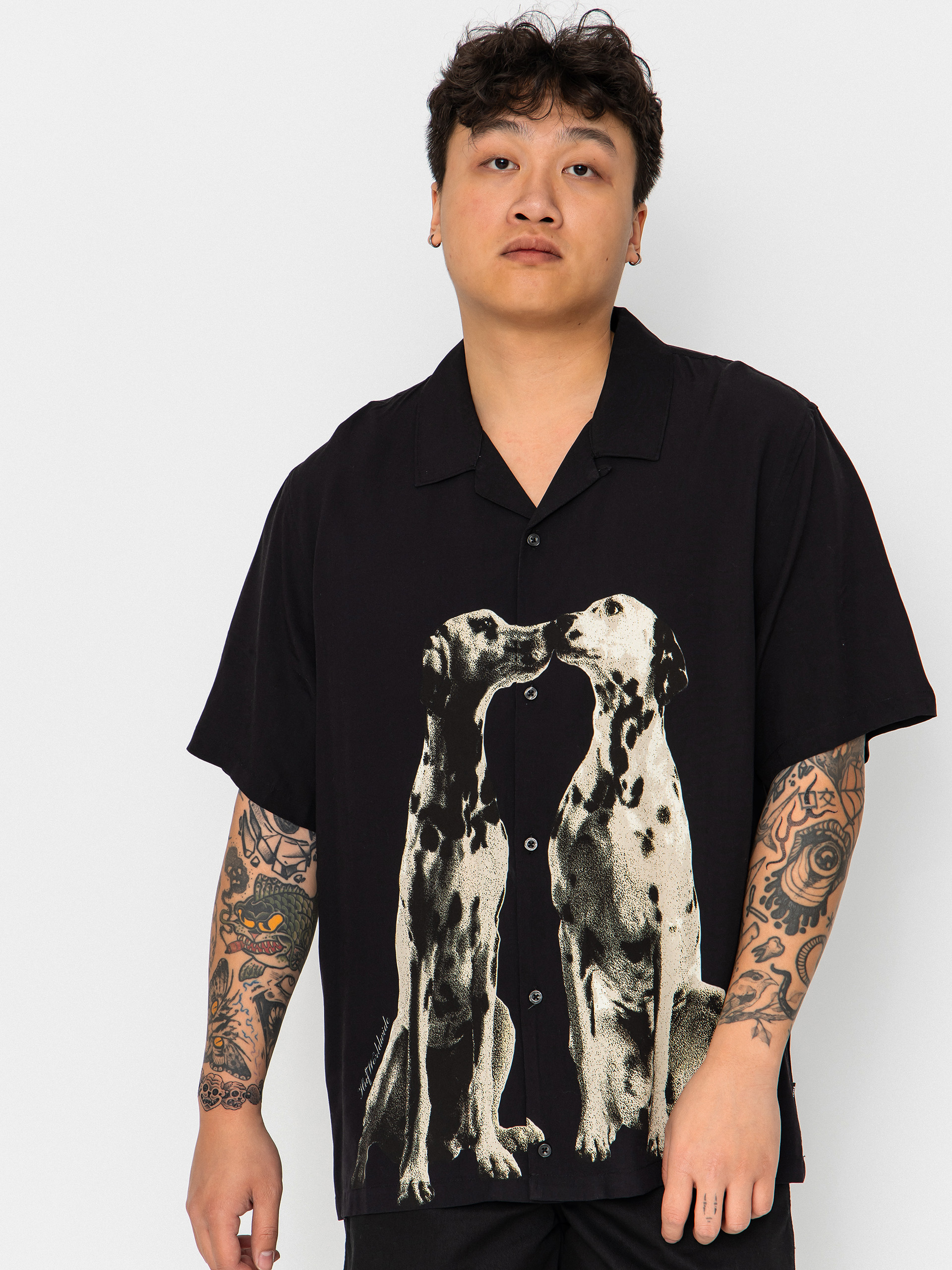 HUF Dogged Resort Hemd (black)