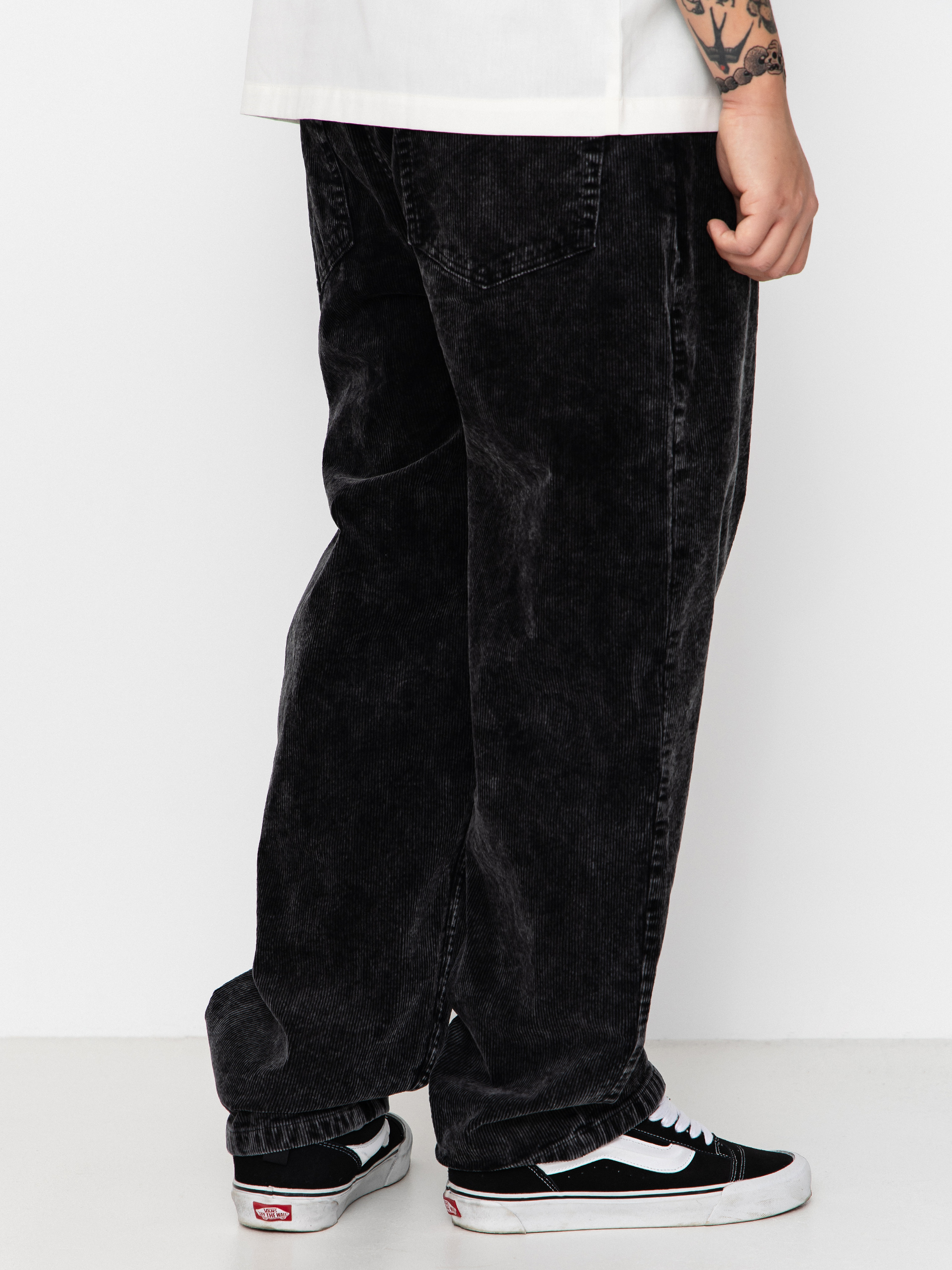 Wasted Paris Faded Corduroy Casper Hose (faded black)