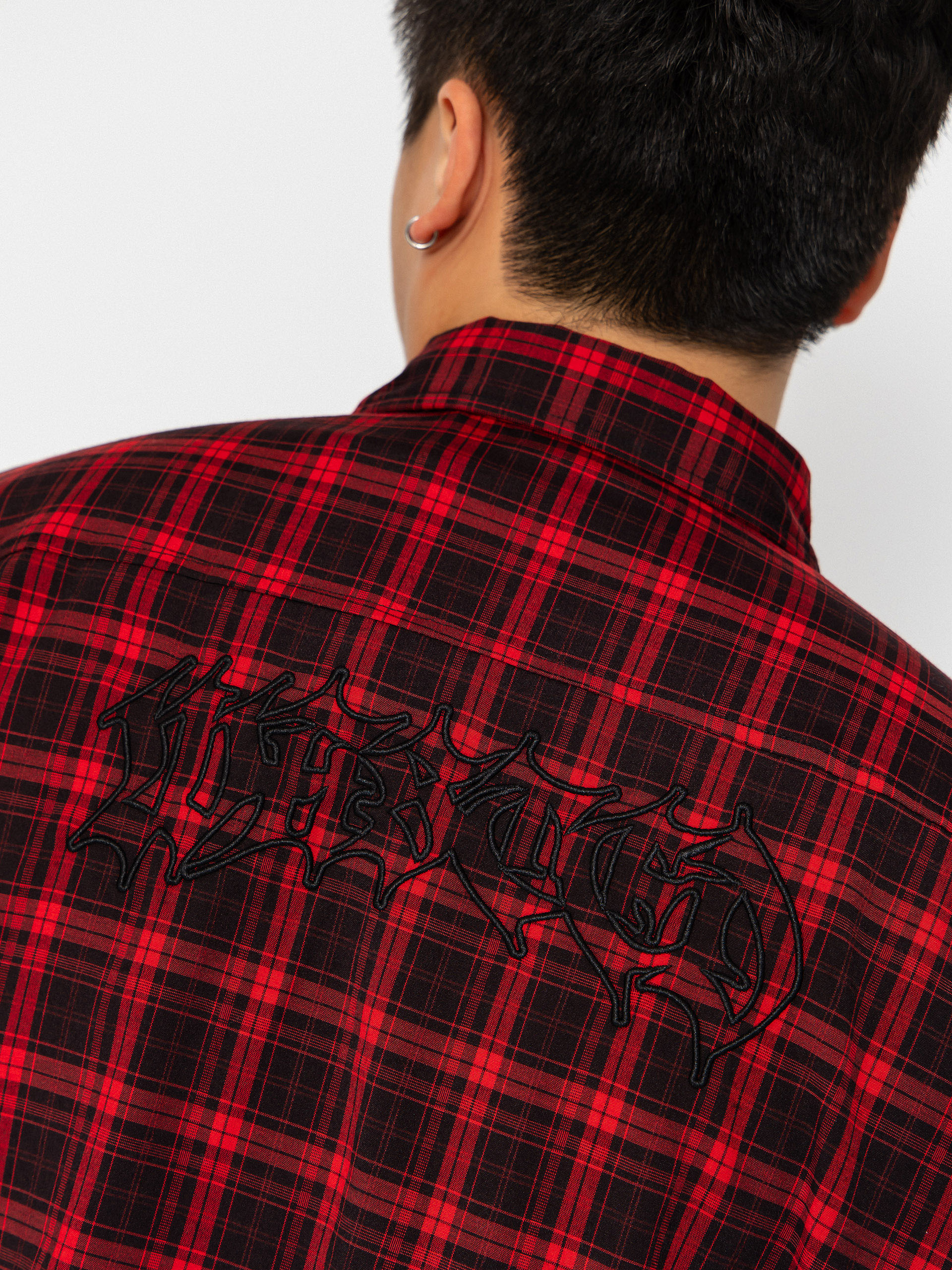 Wasted Paris Tartan Age Shirt Shirt (fire red/black)