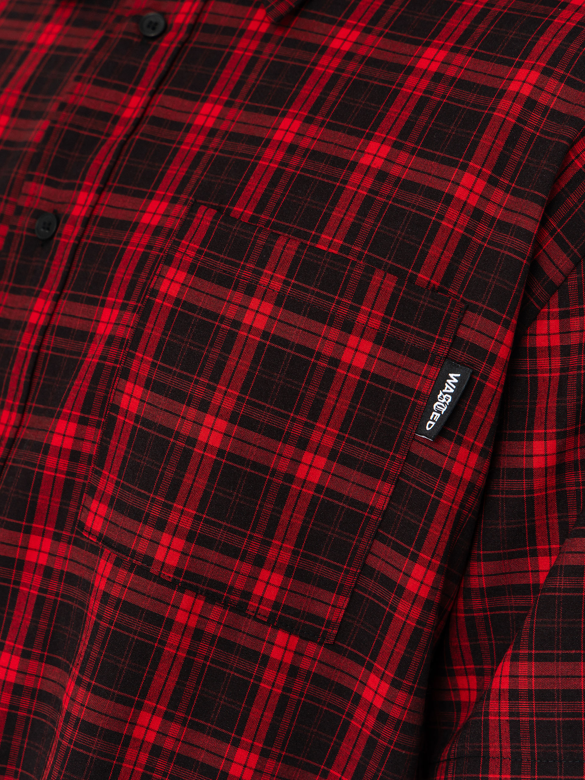 Wasted Paris Tartan Age Shirt Shirt (fire red/black)