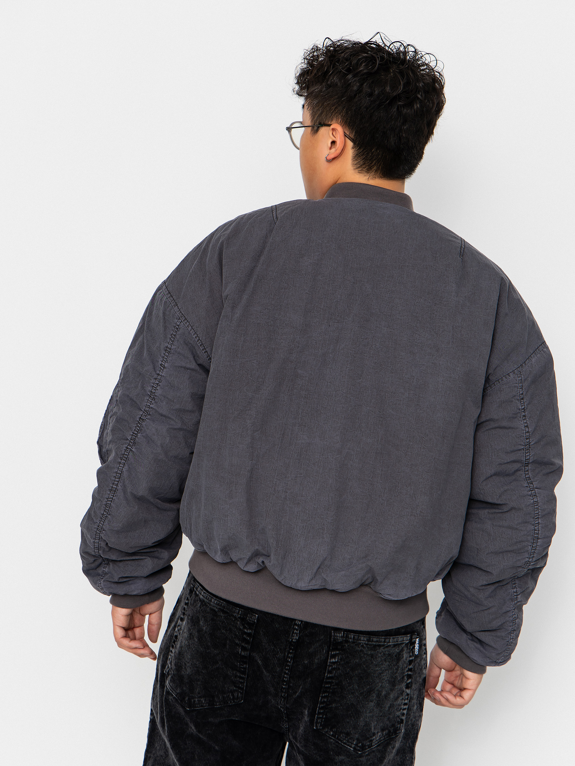 Wasted Paris Splinter Bombers Jacket (stone grey)