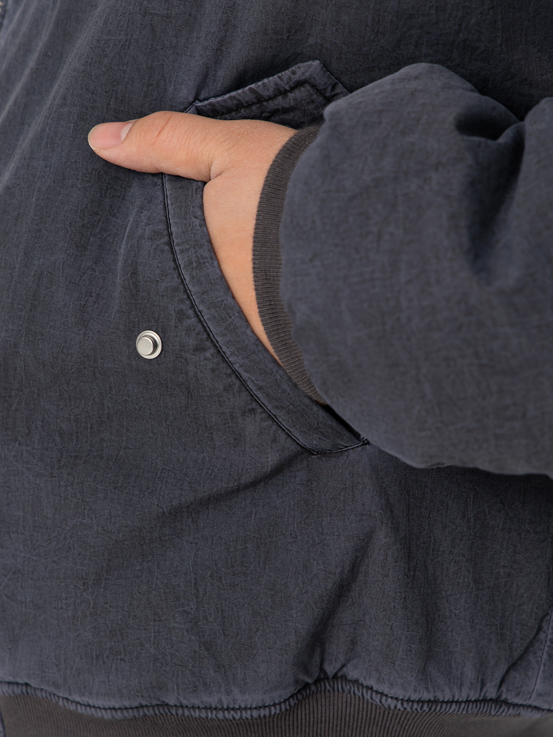 Wasted Paris Splinter Bombers Jacket (stone grey)