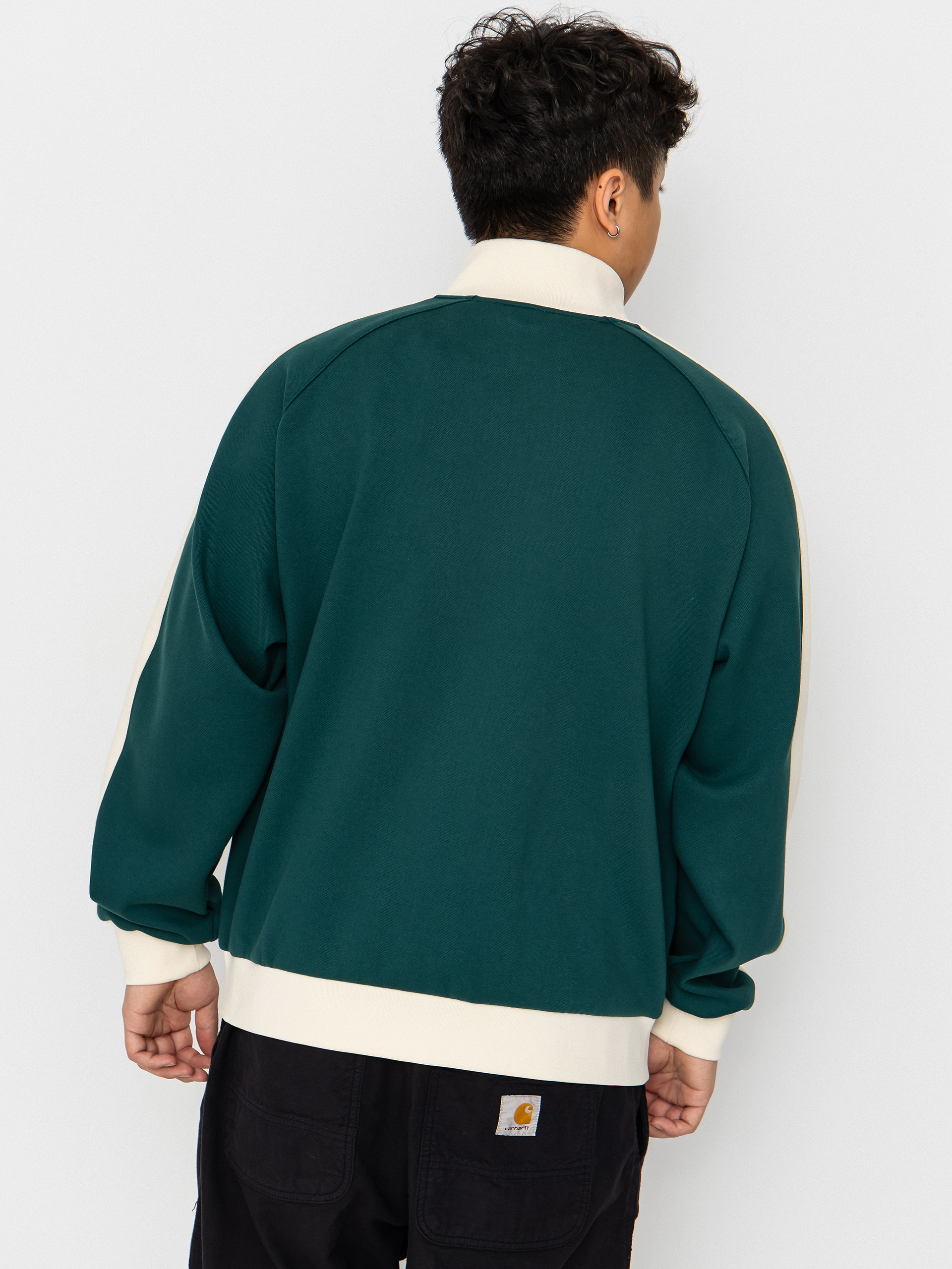Karl Kani Sweatshirt Signature Sidestripe Pique (green)