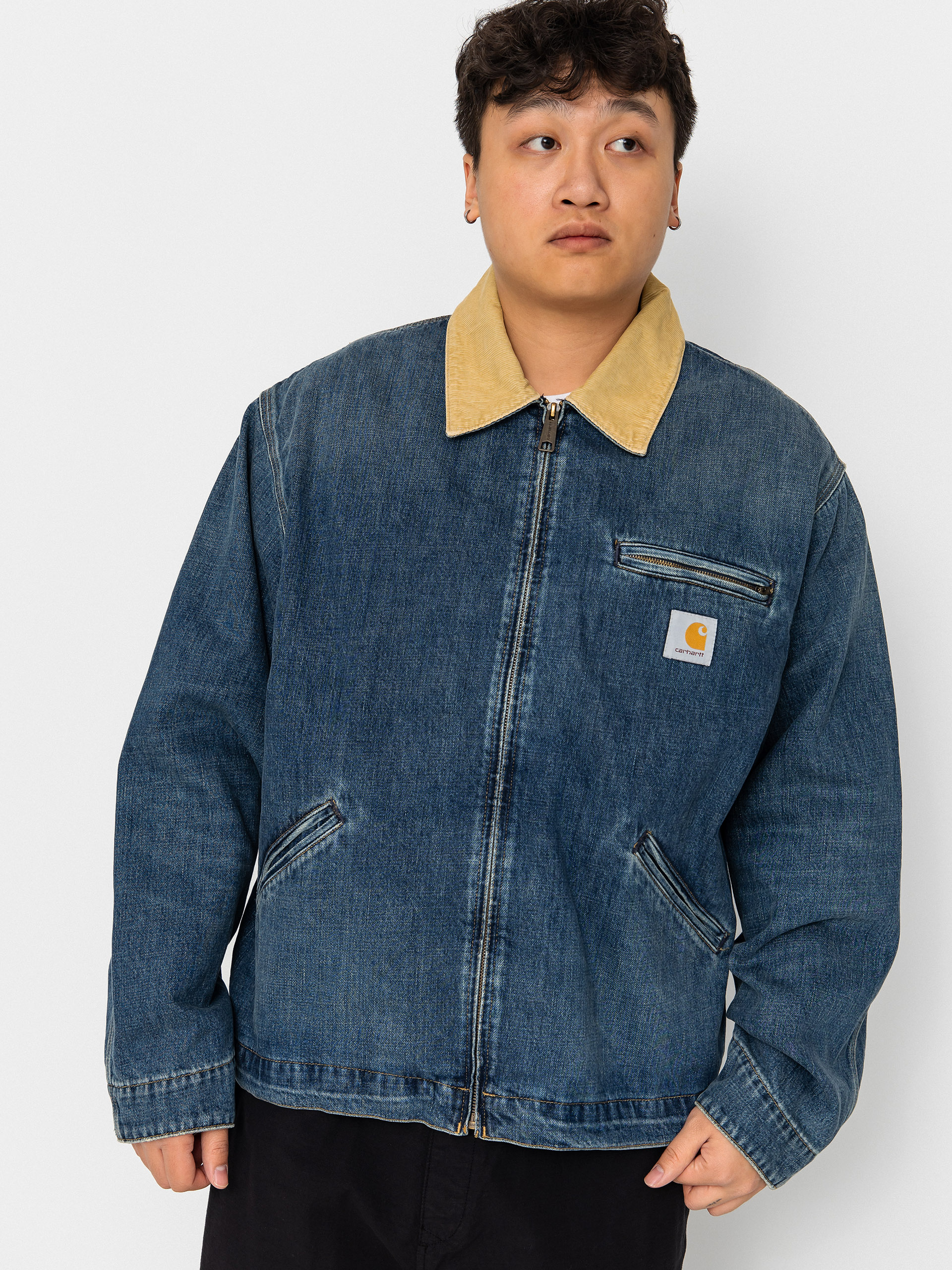 Carhartt WIP Jacket OG Detroit - grey (graphite/black/stone canvas)