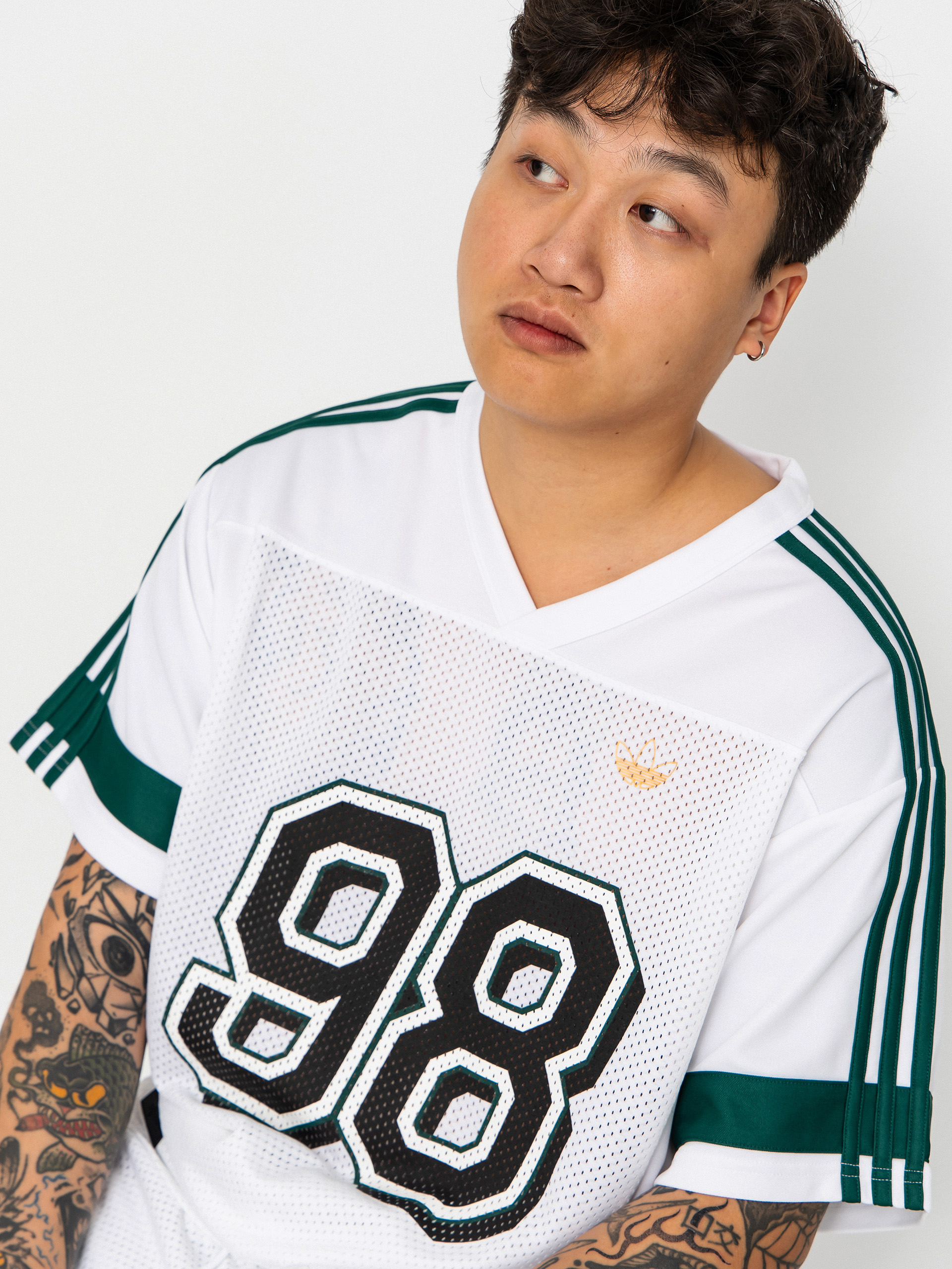 adidas Tyshawn Jrsy T-Shirt (white/cgreen)