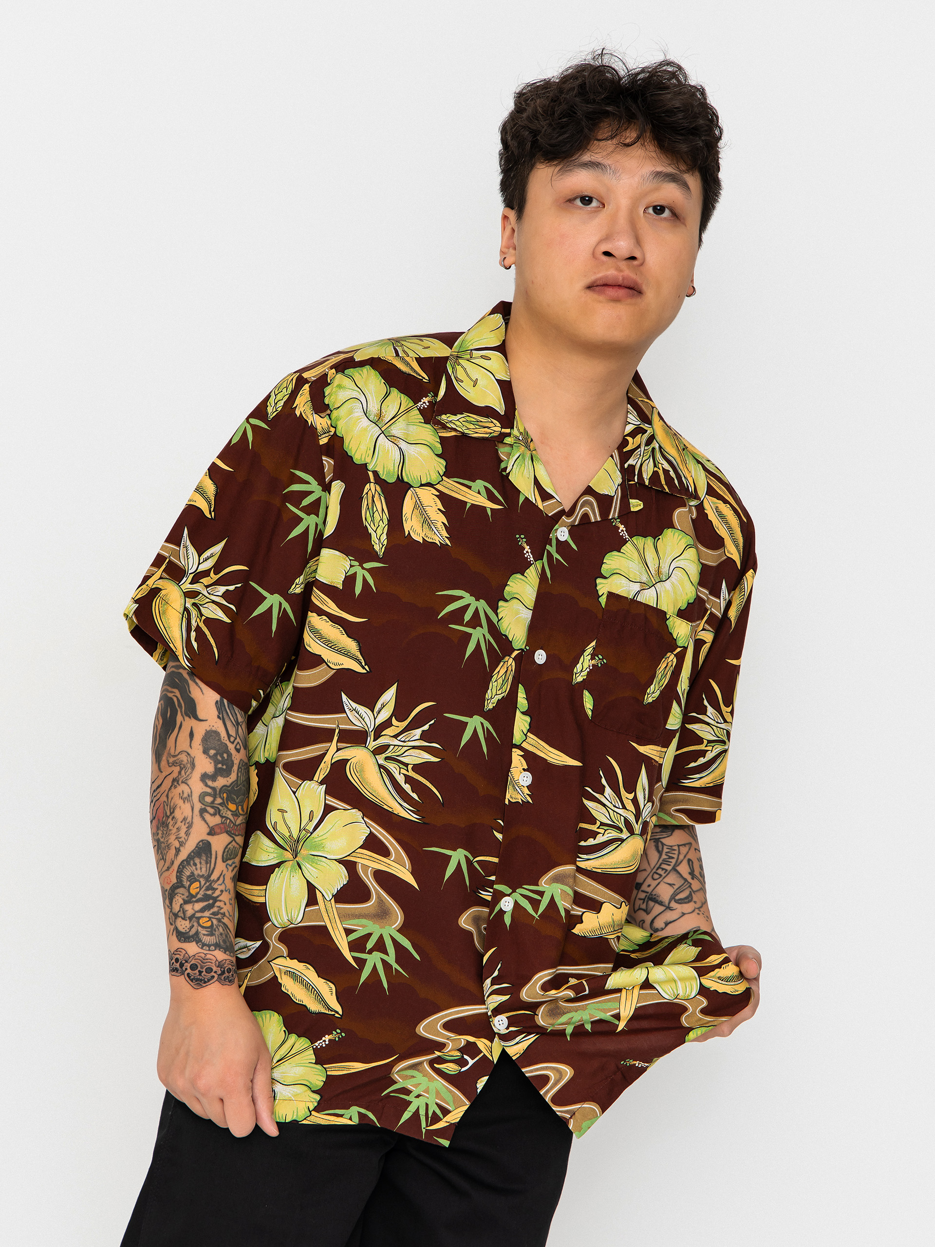 Deus Ex Machina Hemd Broadus (brown)