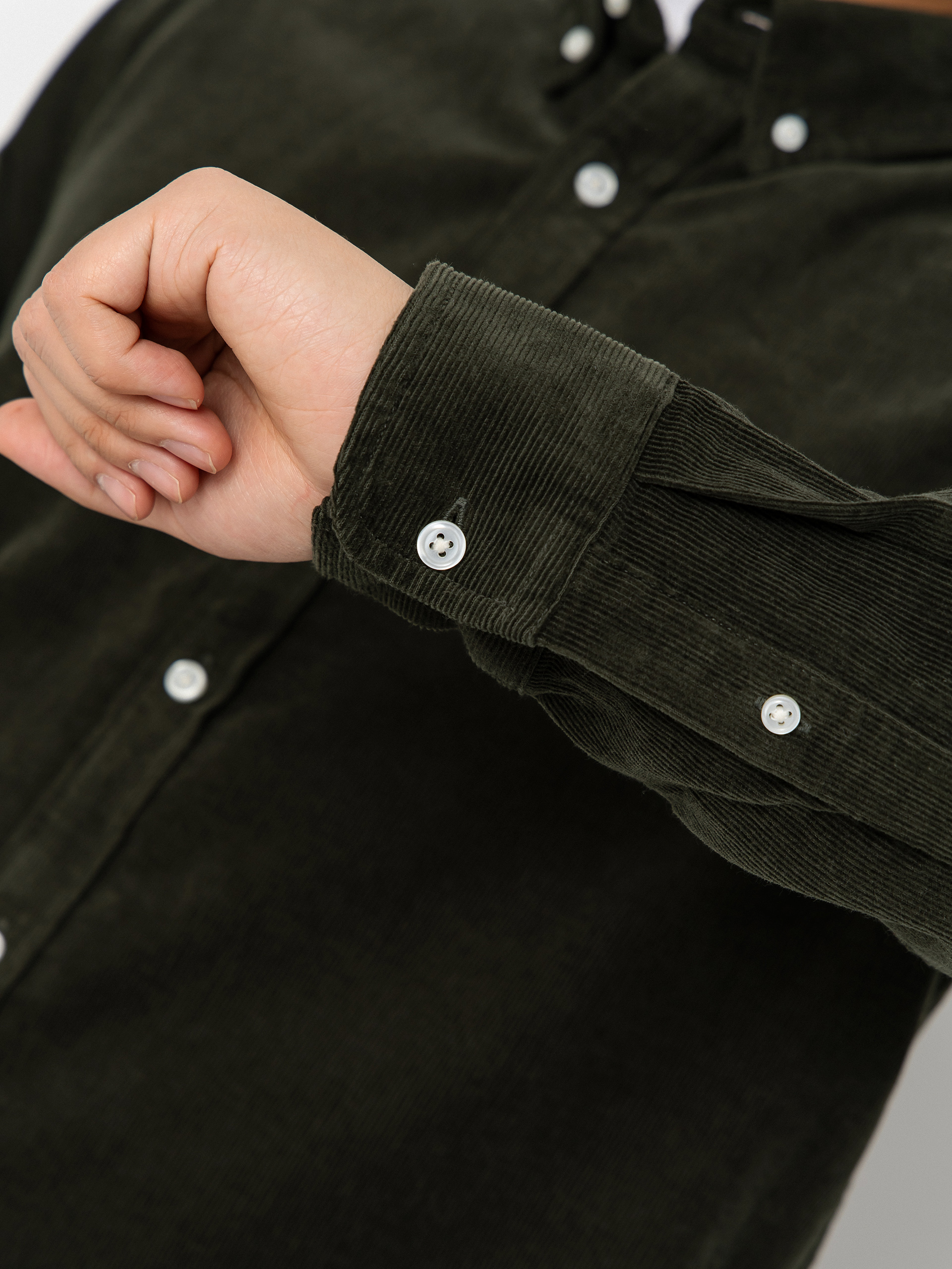 Carhartt WIP Shirt Madison Fine Cord (opuntia/wax)