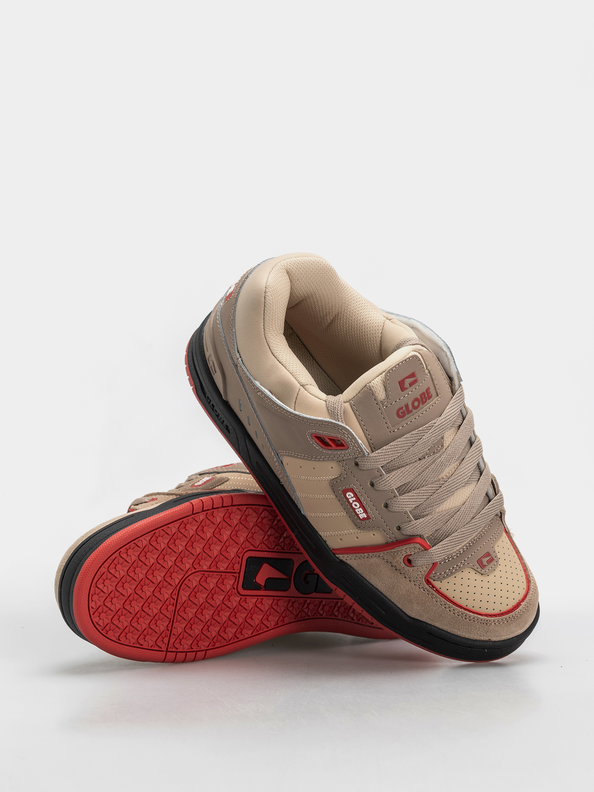 Globe Fusion Schuhe (khaki/red)