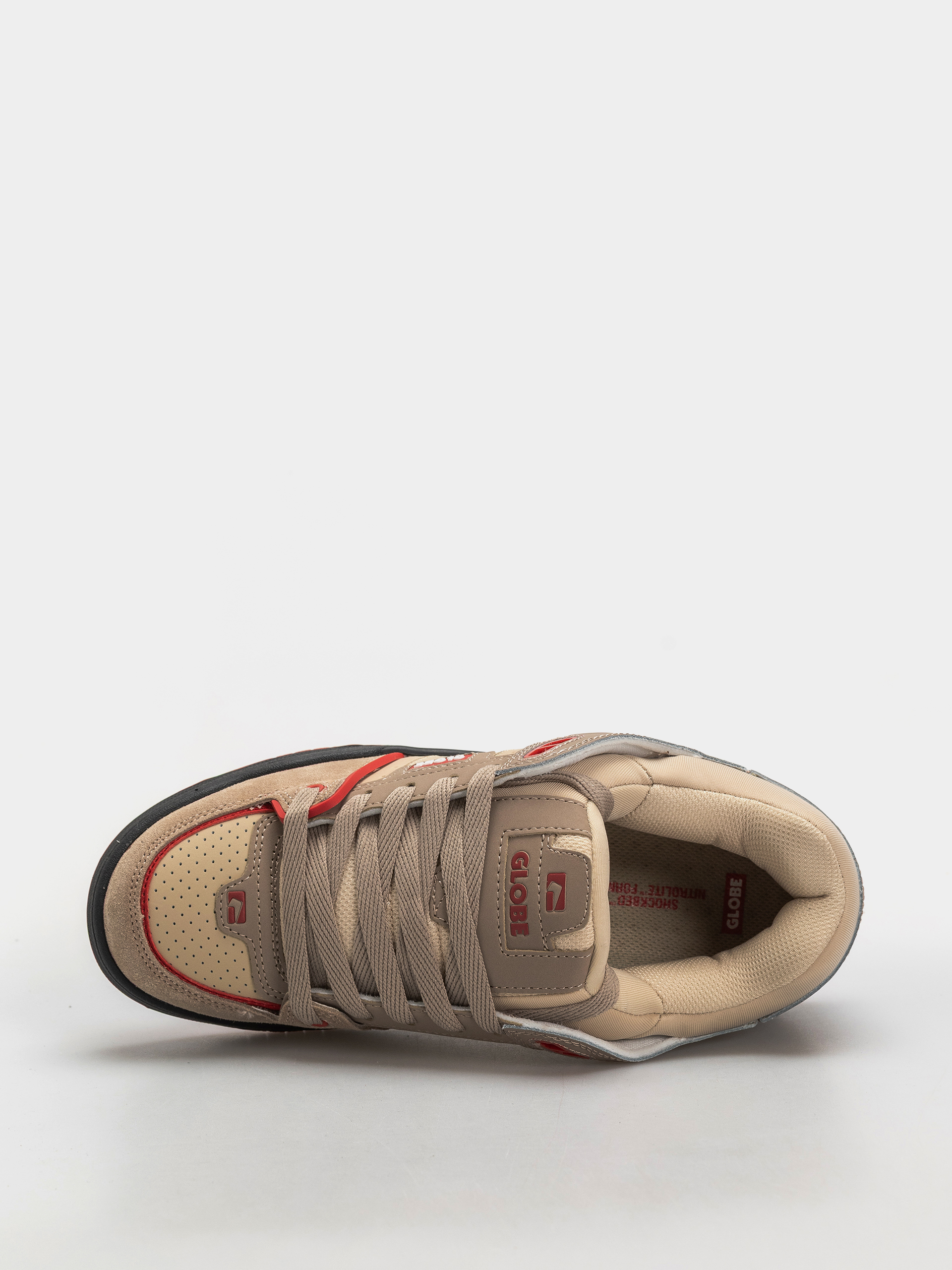 Globe Fusion Shoes (khaki/red)