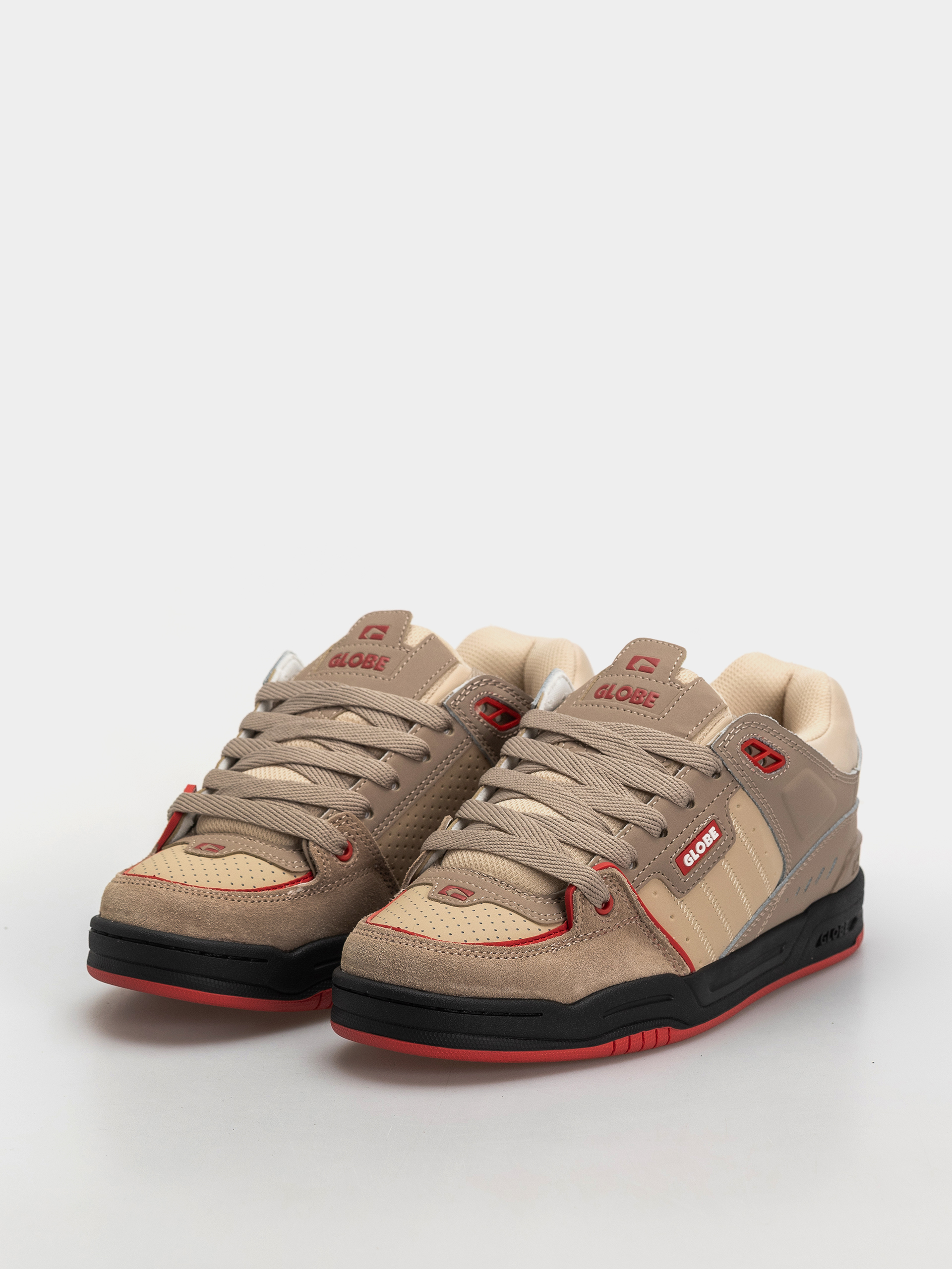 Globe Fusion Schuhe (khaki/red)