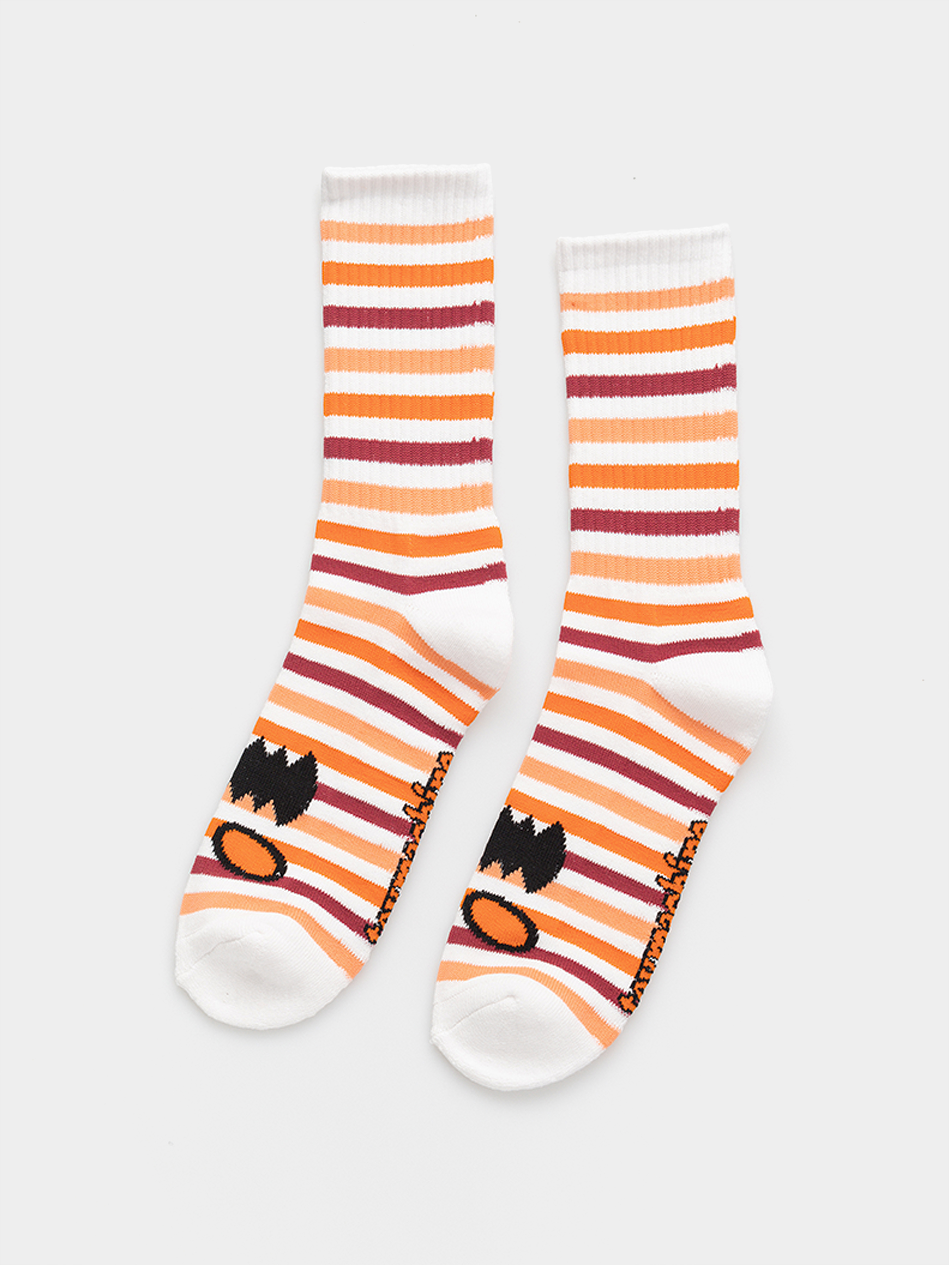 Toy Machine Monster Face Mini Stripe Socken (orange)