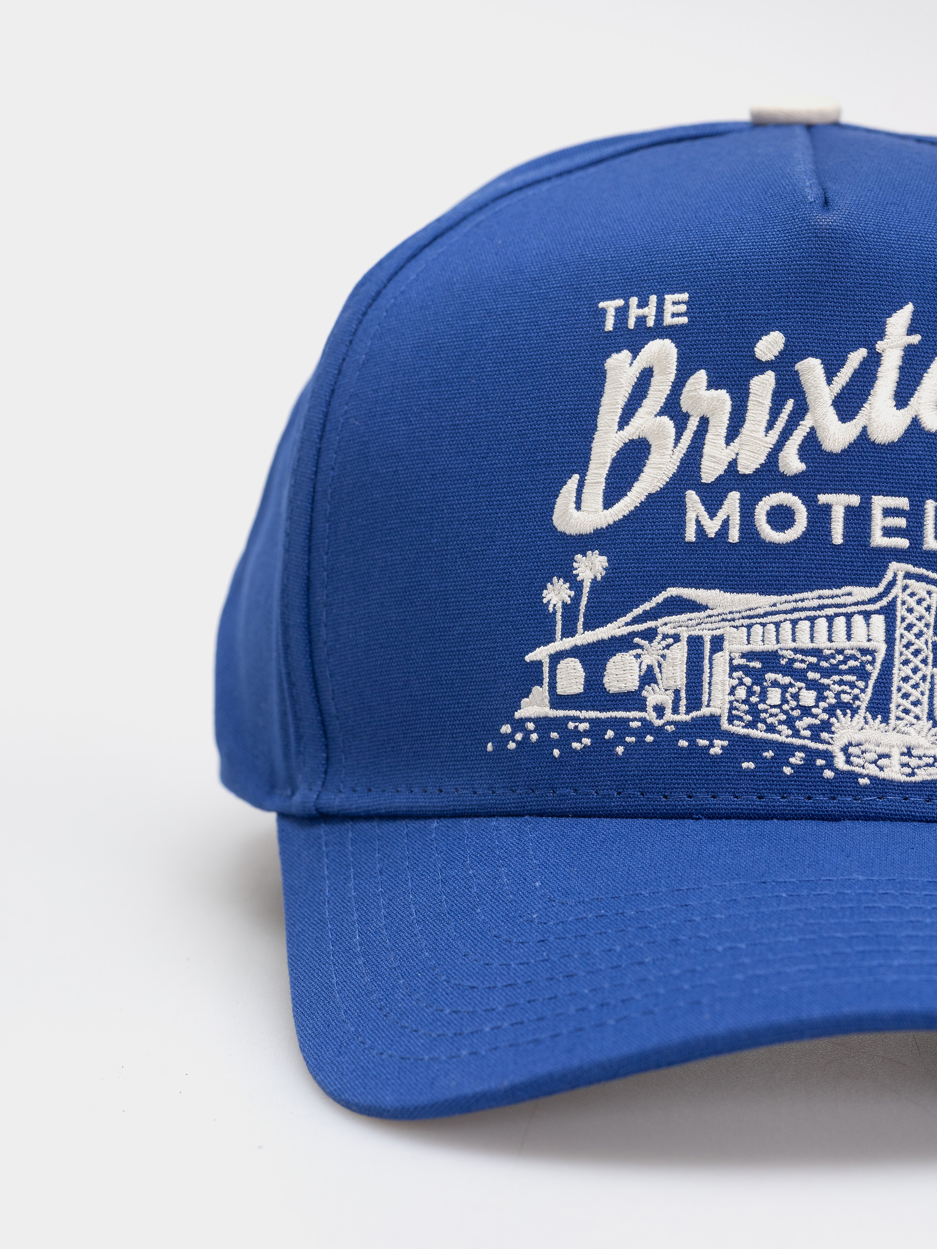 Brixton Motel C Np Hp Snapback Cap (electric blue/off white)