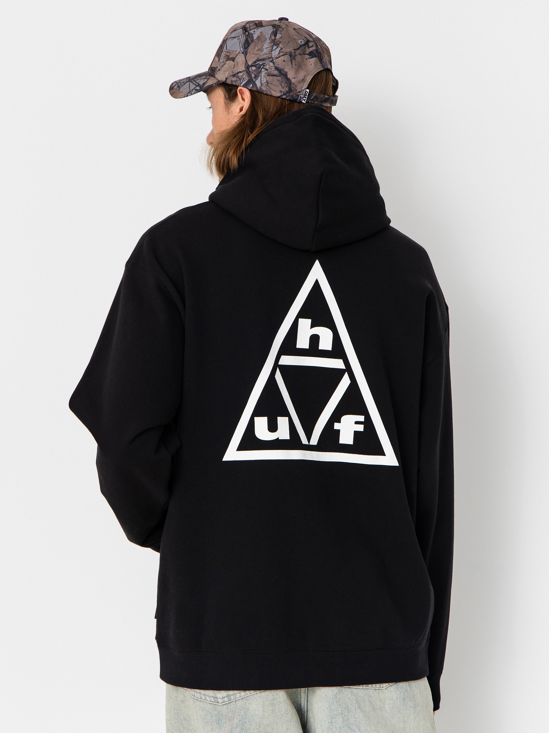 HUF Triple Triangle HD Hoodie (black/white)