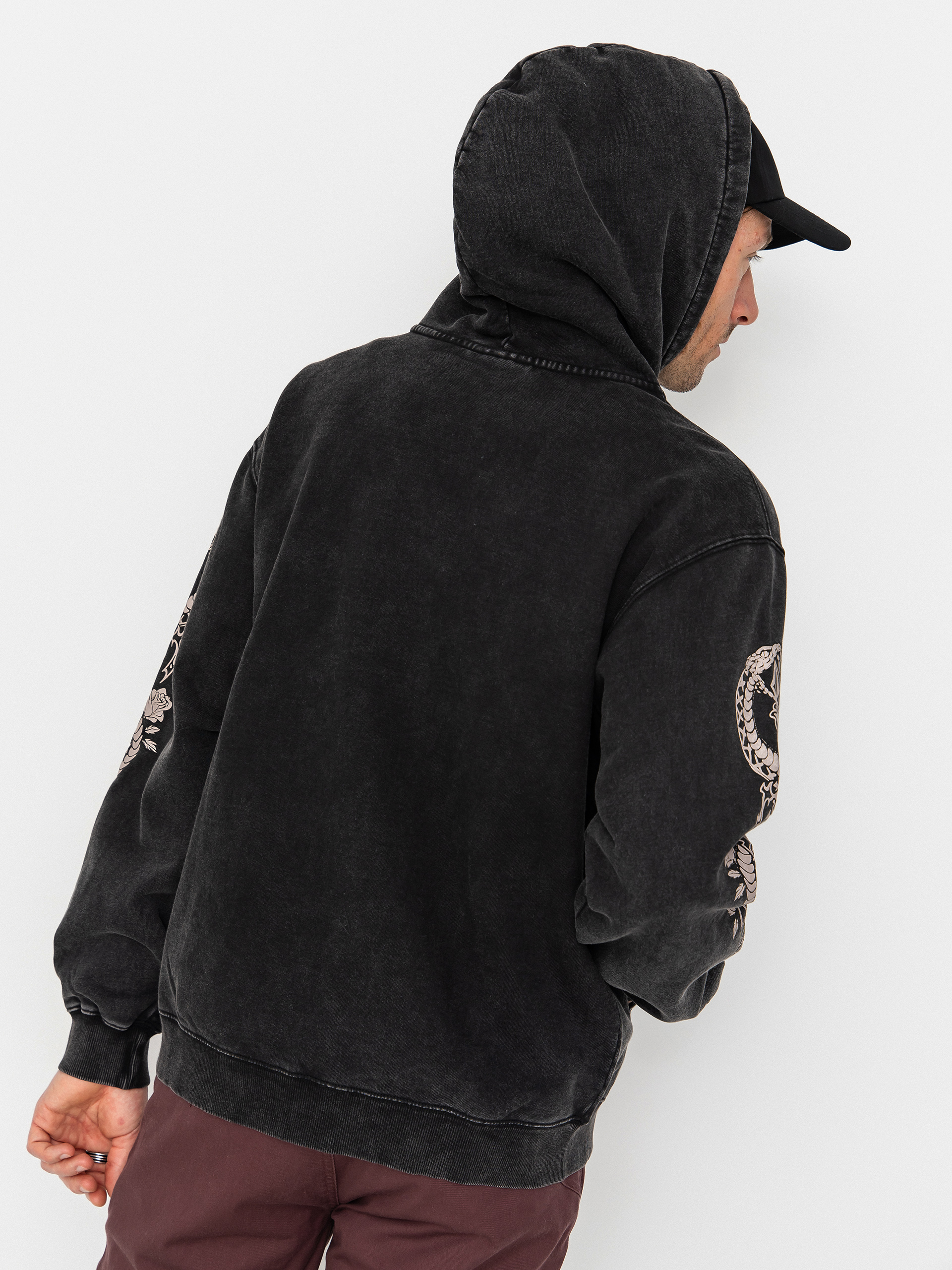 Volcom Die By The Stone ZIP Sweatshirt (light acid black)