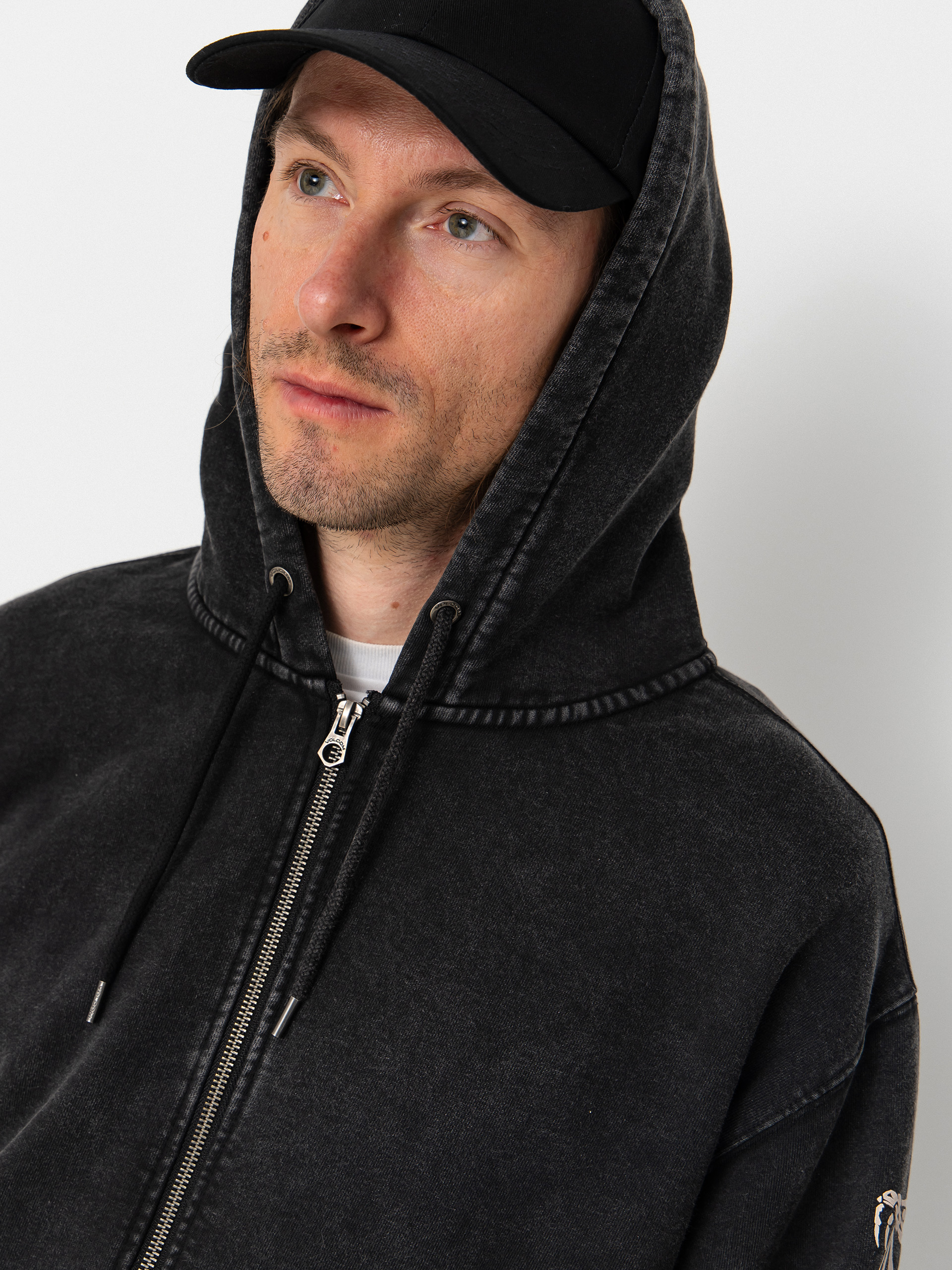 Volcom Die By The Stone ZIP Sweatshirt (light acid black)
