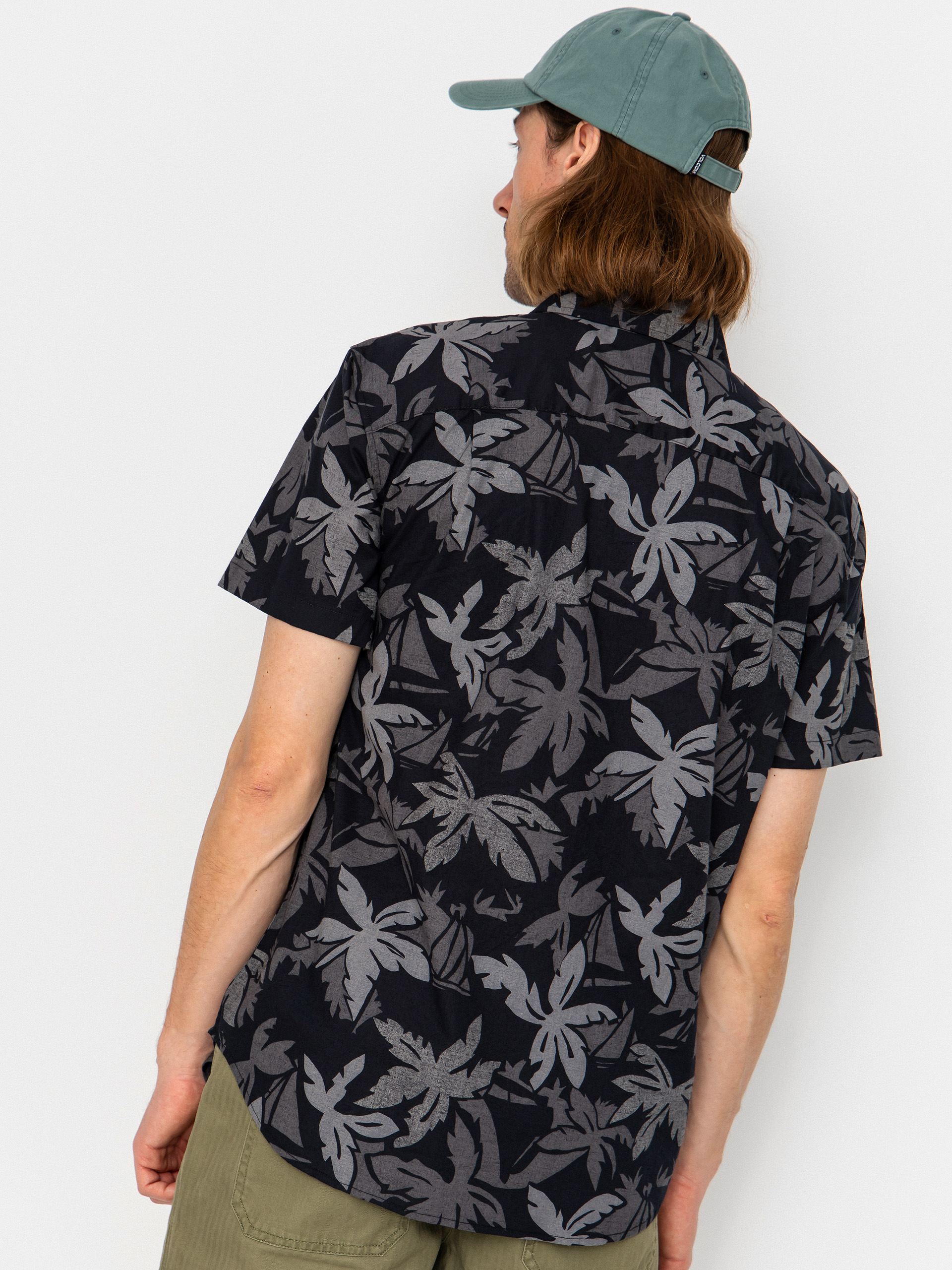 Brixton Charter Print Hemd (black/trooper/future grey palm)