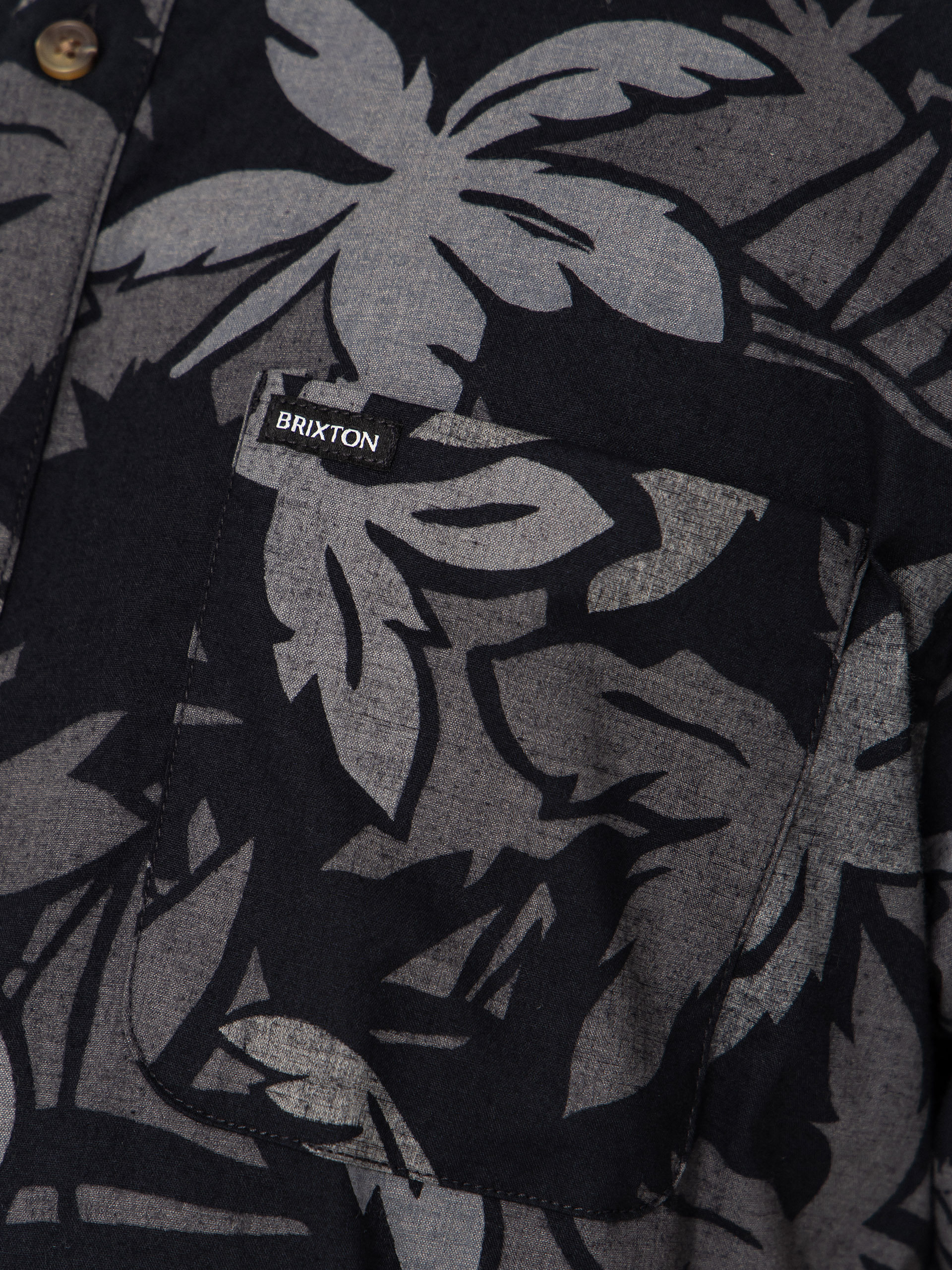 Brixton Charter Print Hemd (black/trooper/future grey palm)
