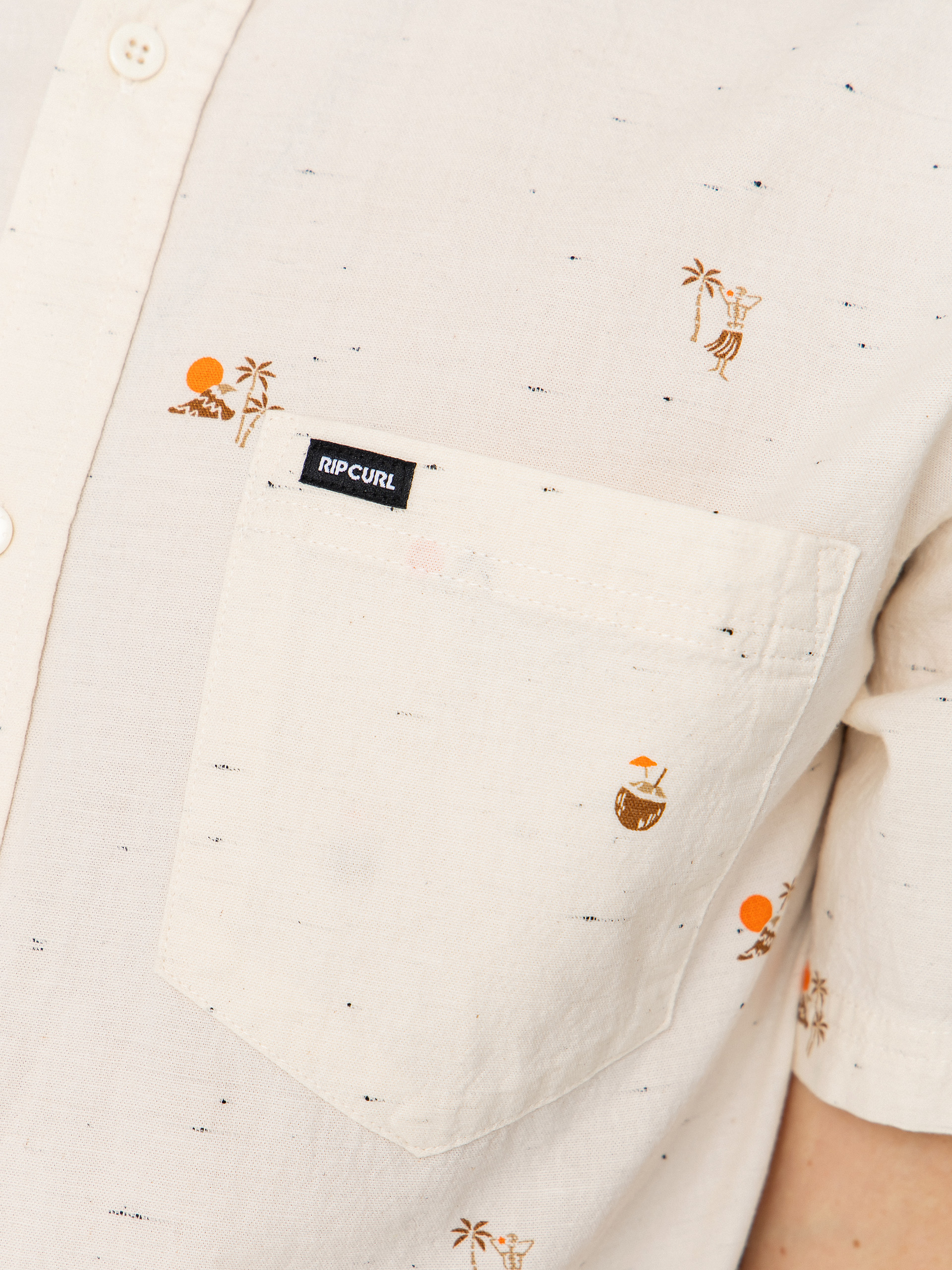 Rip Curl Skelly Breach Shirt (off white)