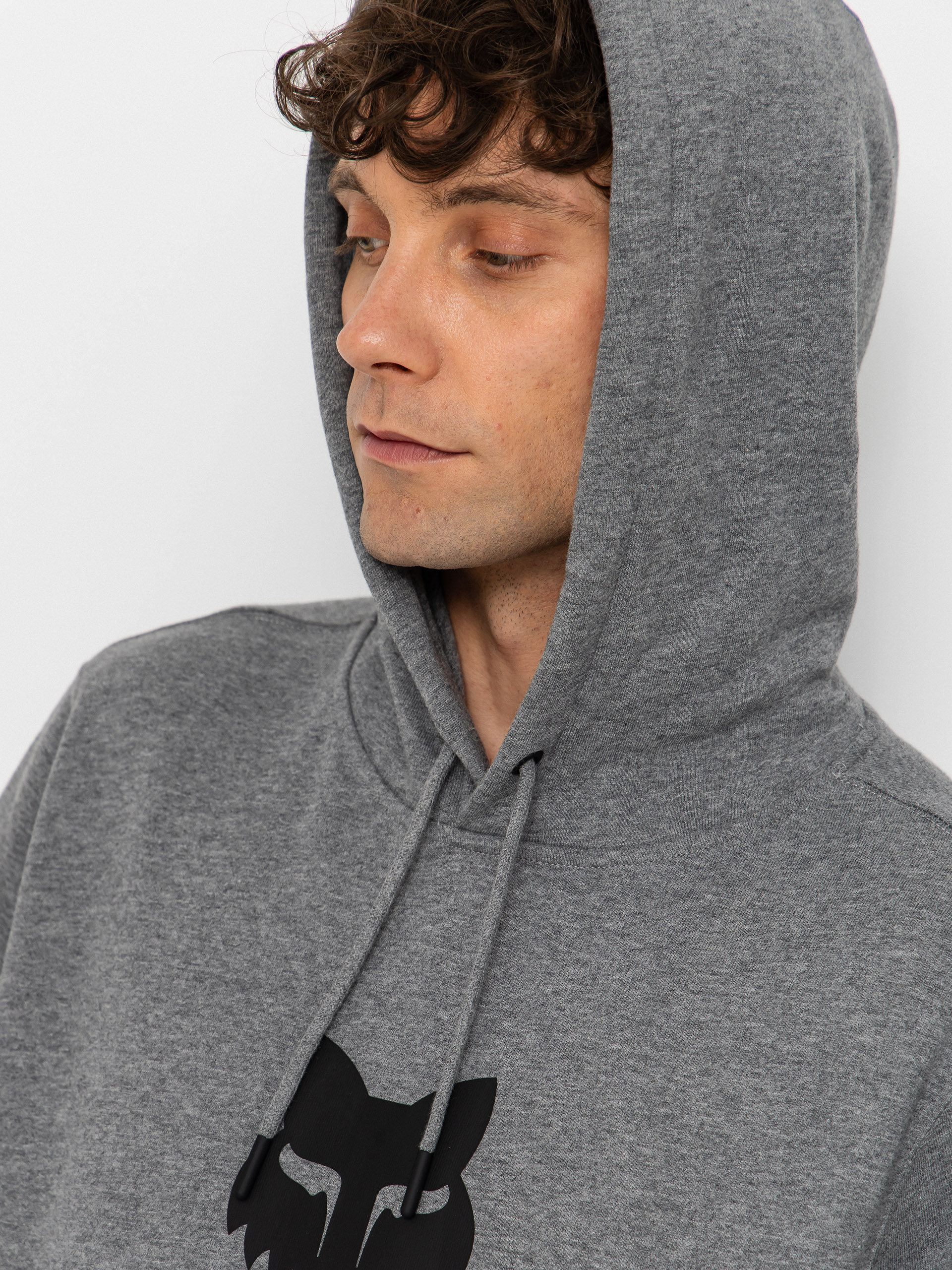 Fox Fox Head HD Hoodie (heather graphite)