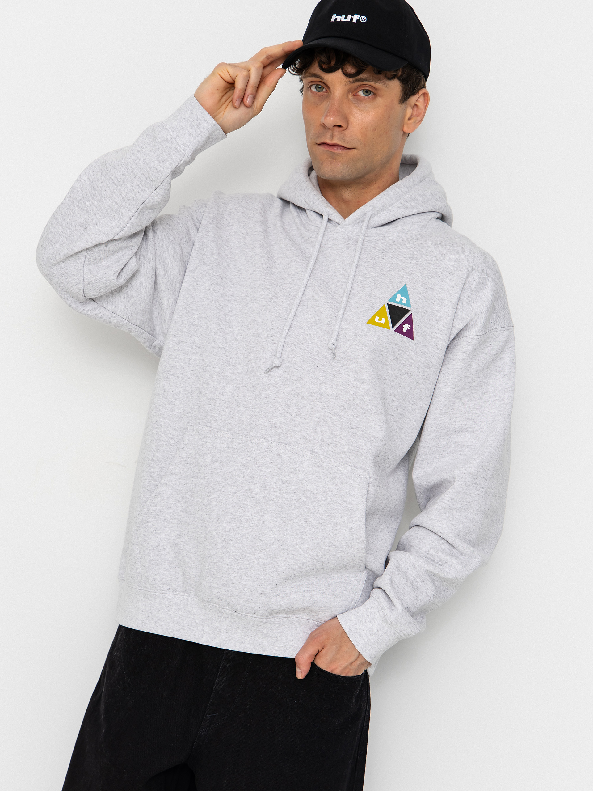 HUF Prism Tt HD Hoodie (heather grey)