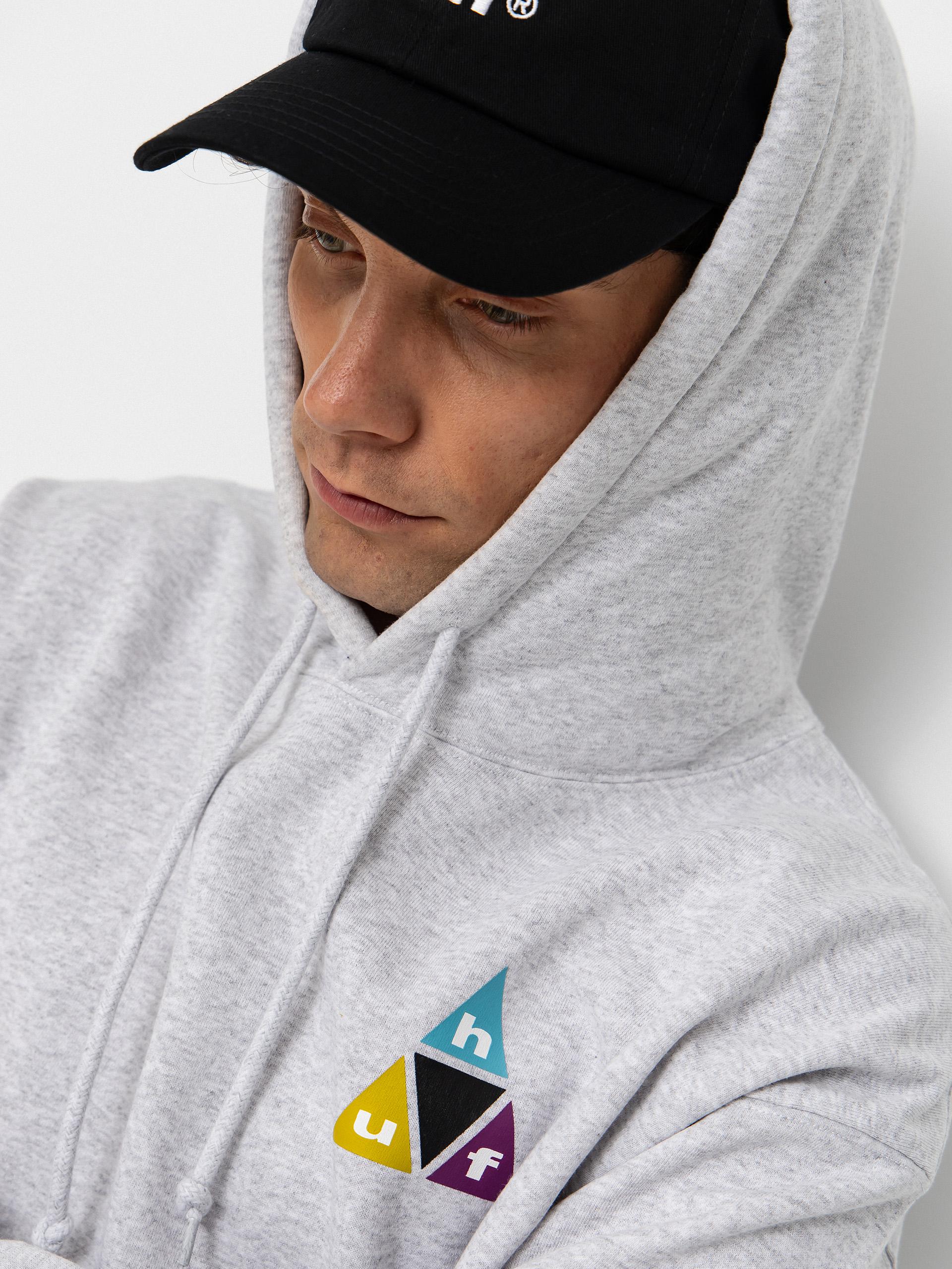 HUF Prism Tt HD Hoodie (heather grey)