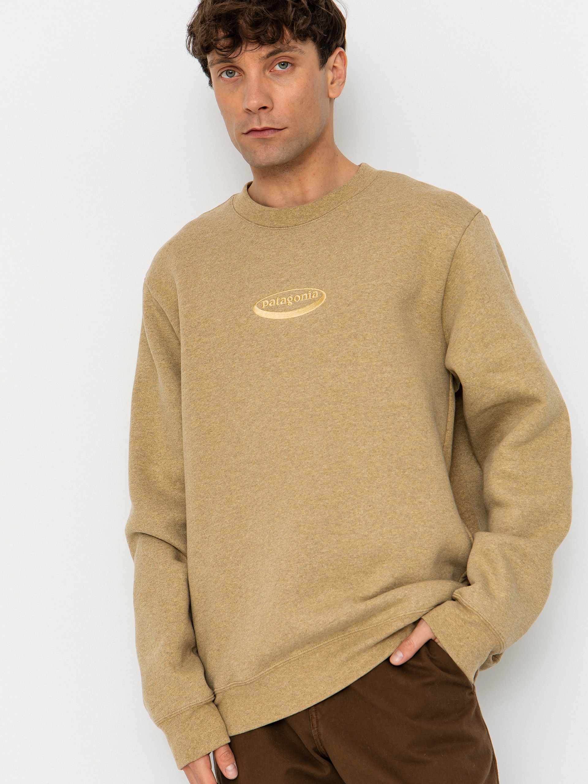 Patagonia 95 Oval Logo Uprisal Sweatshirt (bobcat brown)