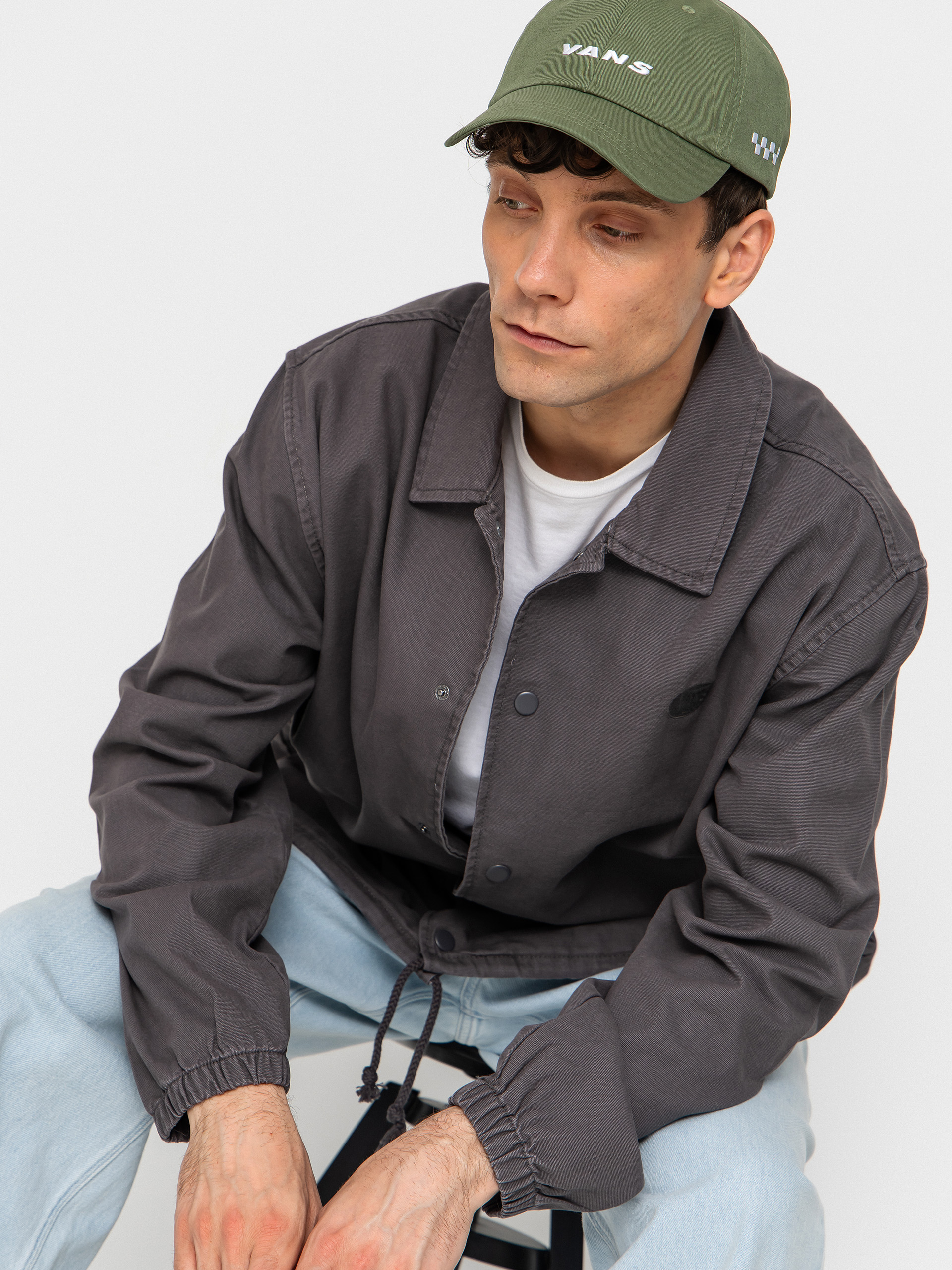 Vans Torrey Pigment Canvas Coaches Jacket (asphalt)