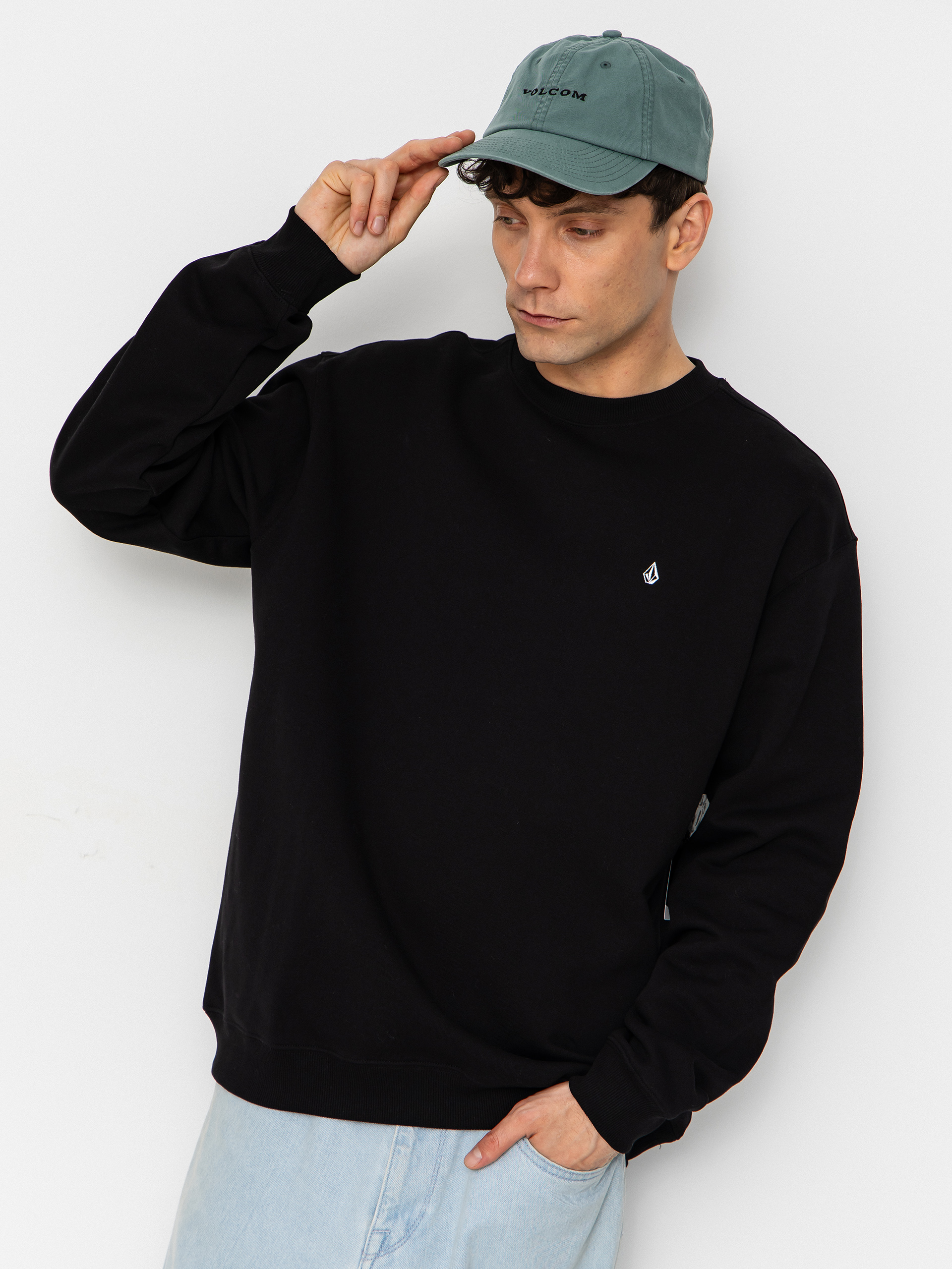 Volcom Single Stone Crew Sweatshirt (black)