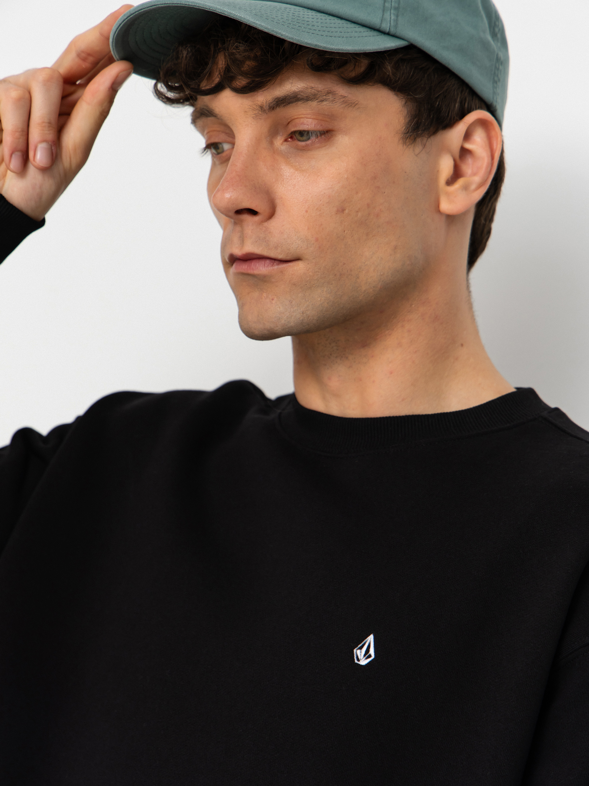 Volcom Single Stone Crew Sweatshirt (black)