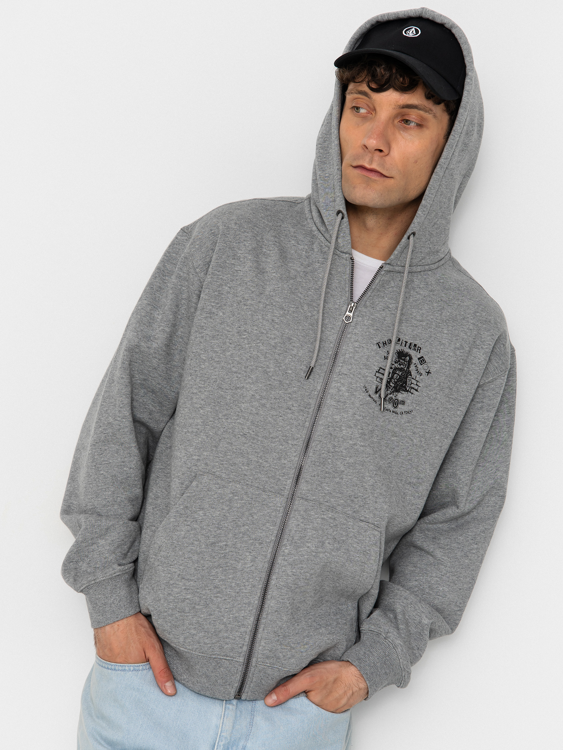 Volcom Catastrophy ZIP Sweatshirt (heather grey)