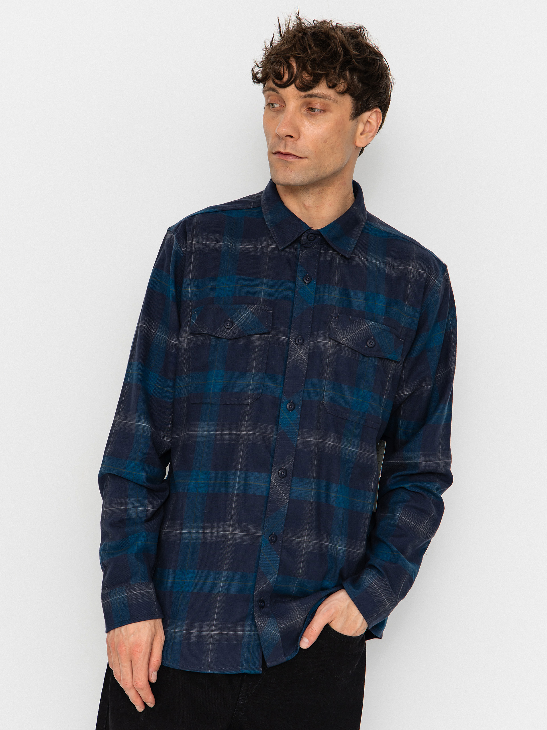 Fox Survivalist Core Flannel Shirt (midnight)