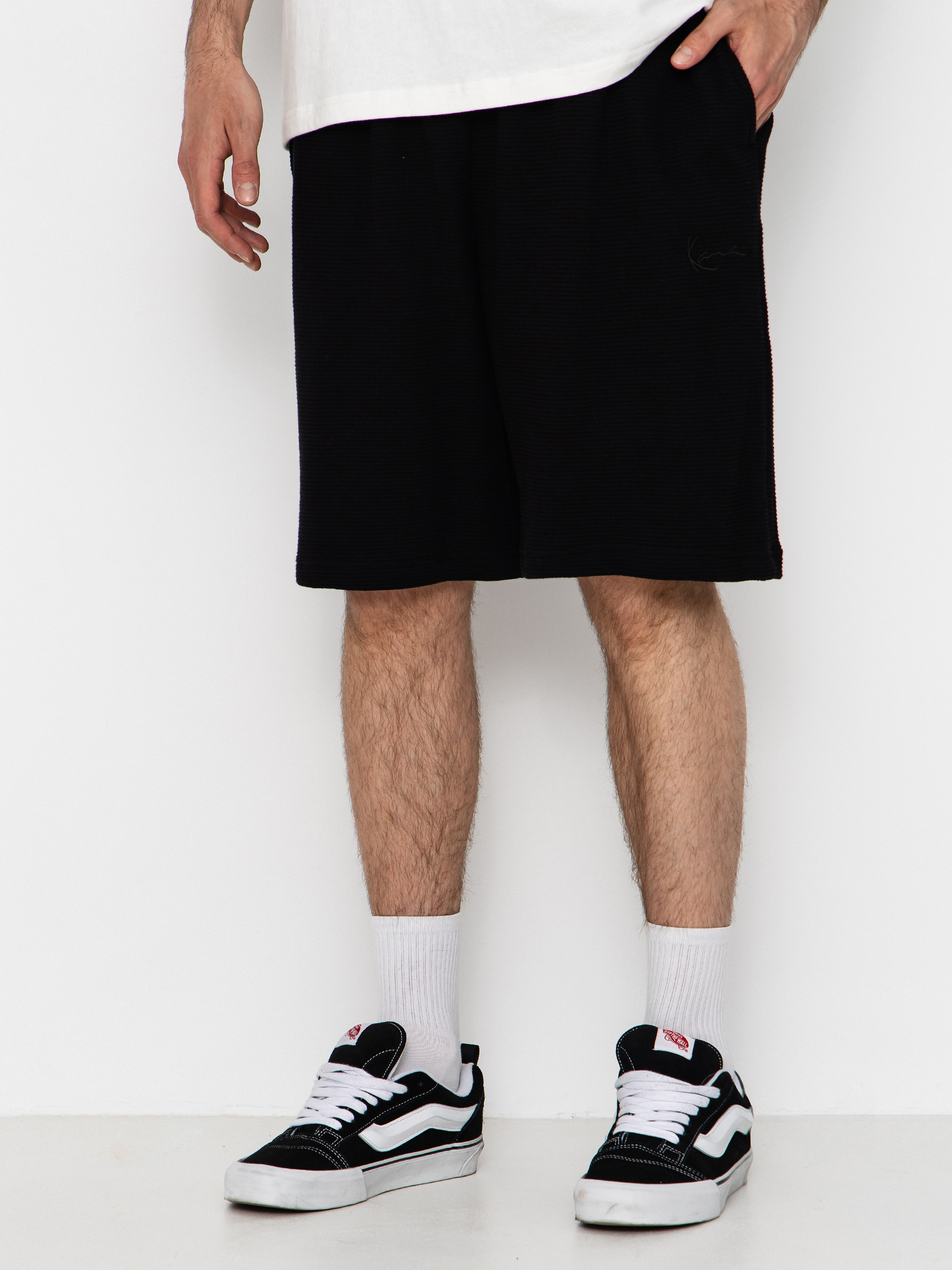 Karl Kani Shorts Signature Waffle (black)