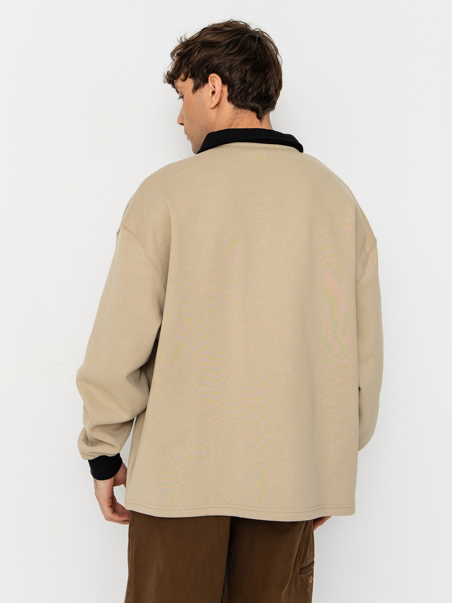 Santa Cruz Out Of Time Strip 1/4 Zip Sweatshirt (stone grey)