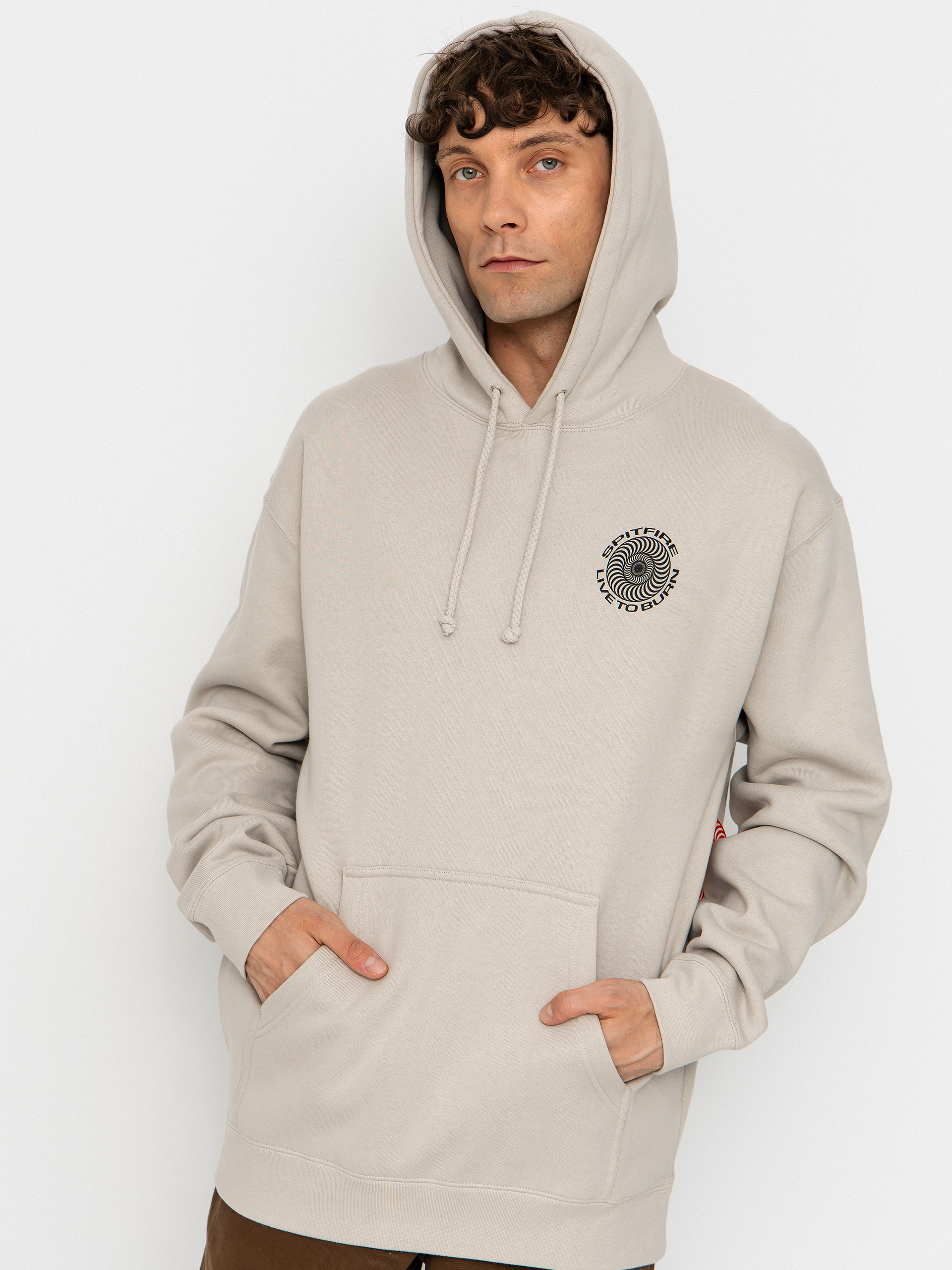 Spitfire Live To Burn Classic HD Hoodie (smoke)