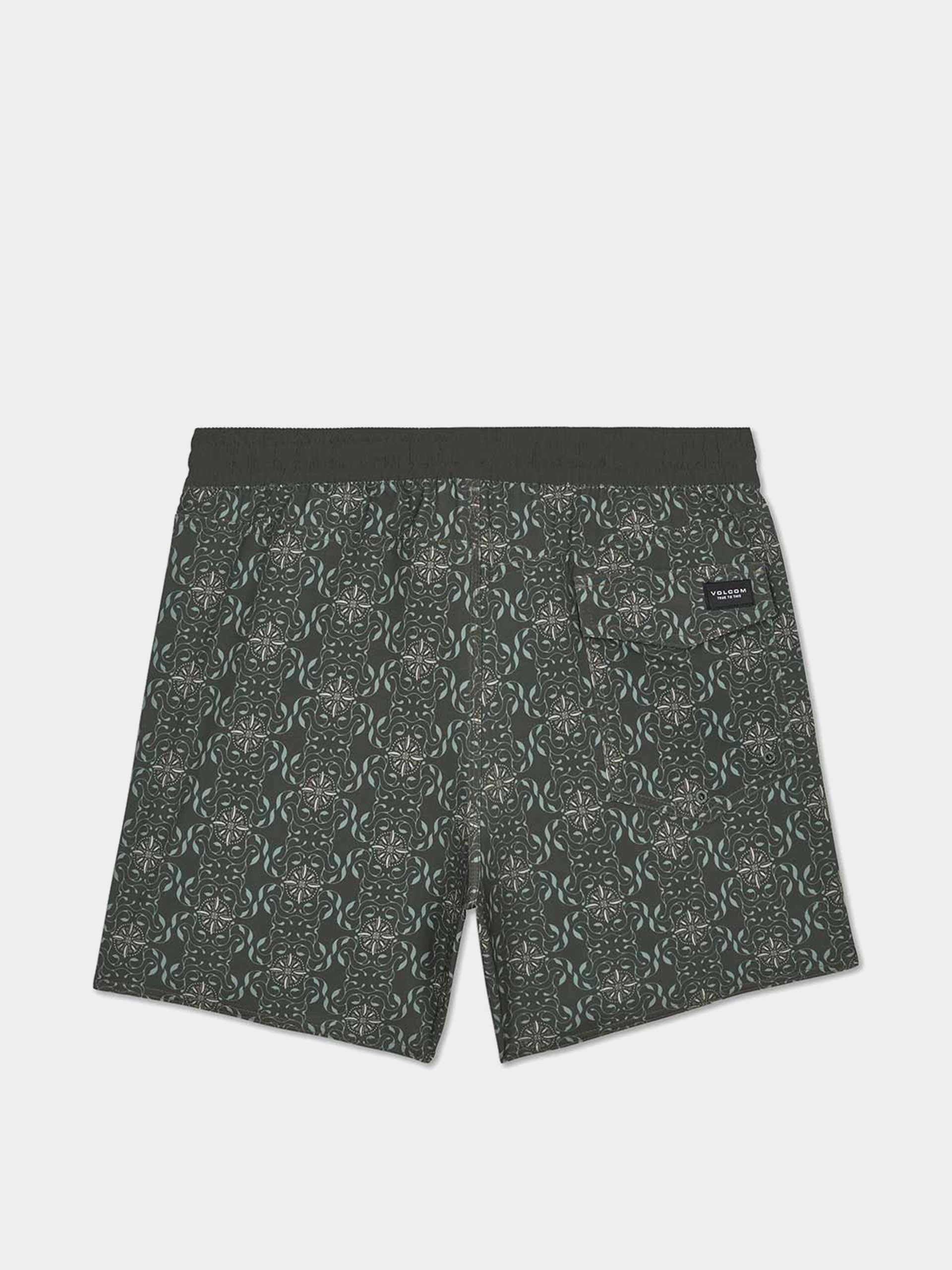 Volcom Shorts Lido Print Trunk 16 (squadron green)